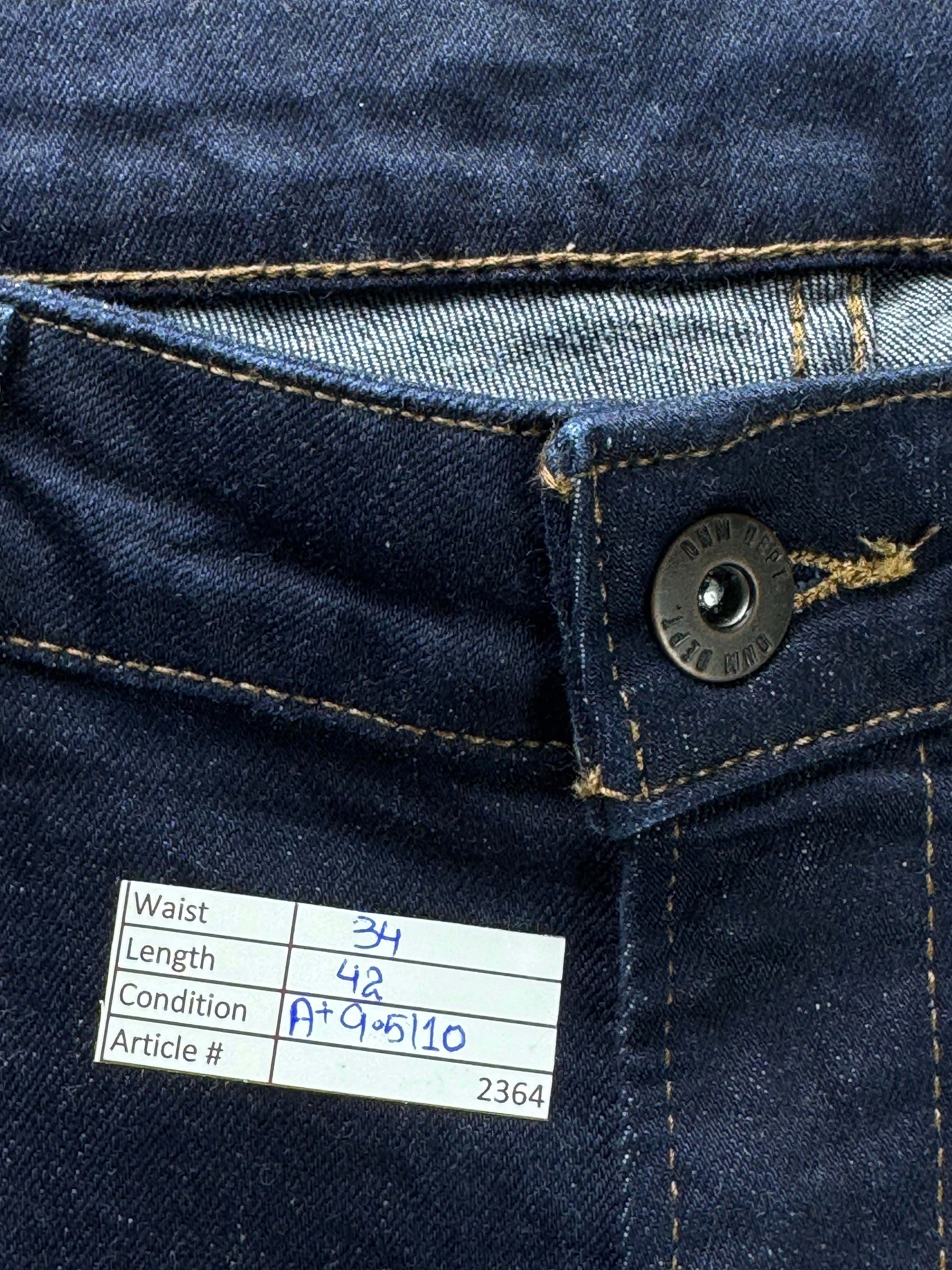 George® Waist: 34" | Blue | Slim Fit Denim Pants | Cotton - Elastane | 2364 - Genuine Maal