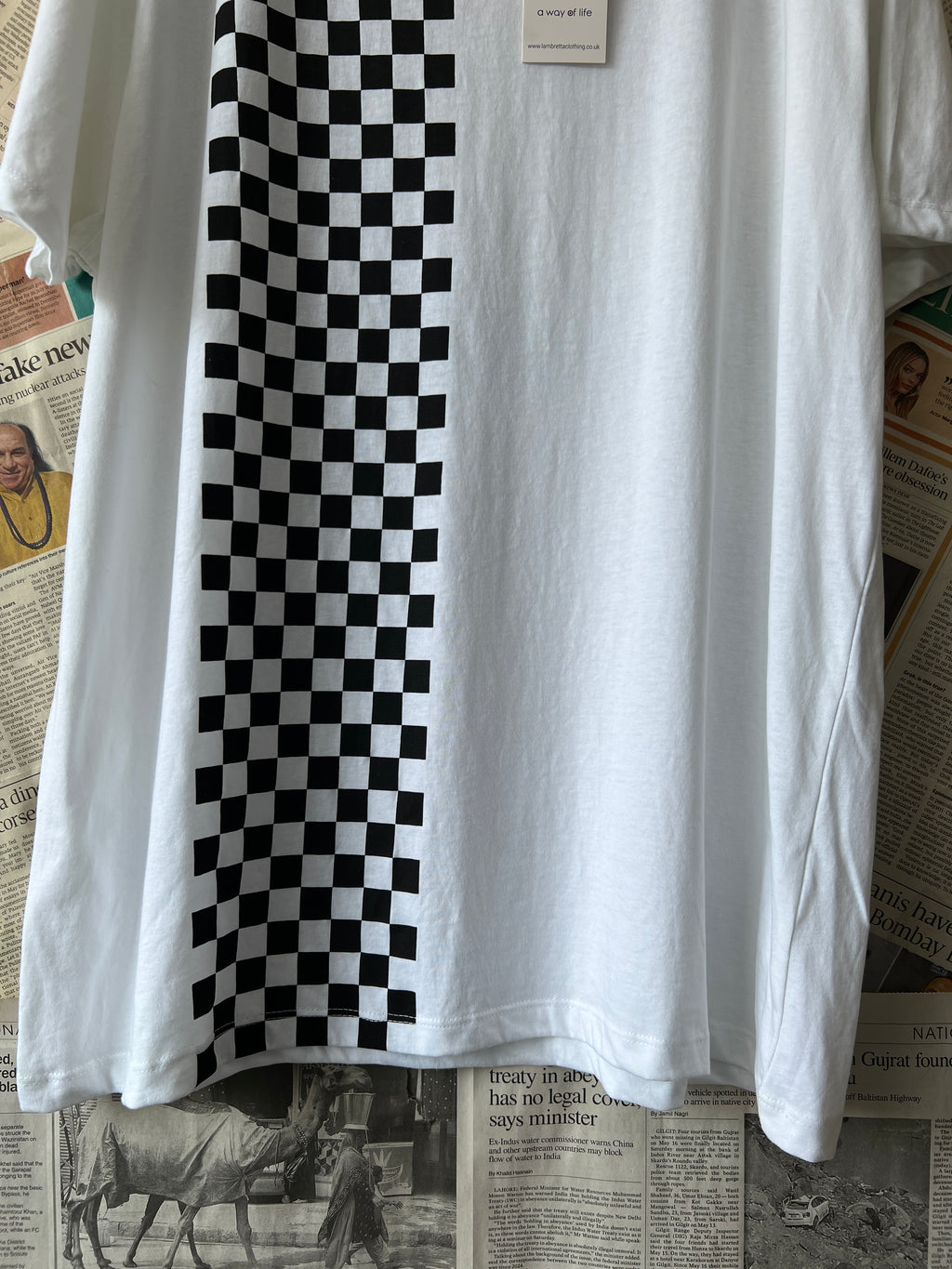 Lambretta® Large | Chest: 24" | White | T-Shirt | 438 - Genuine Maal