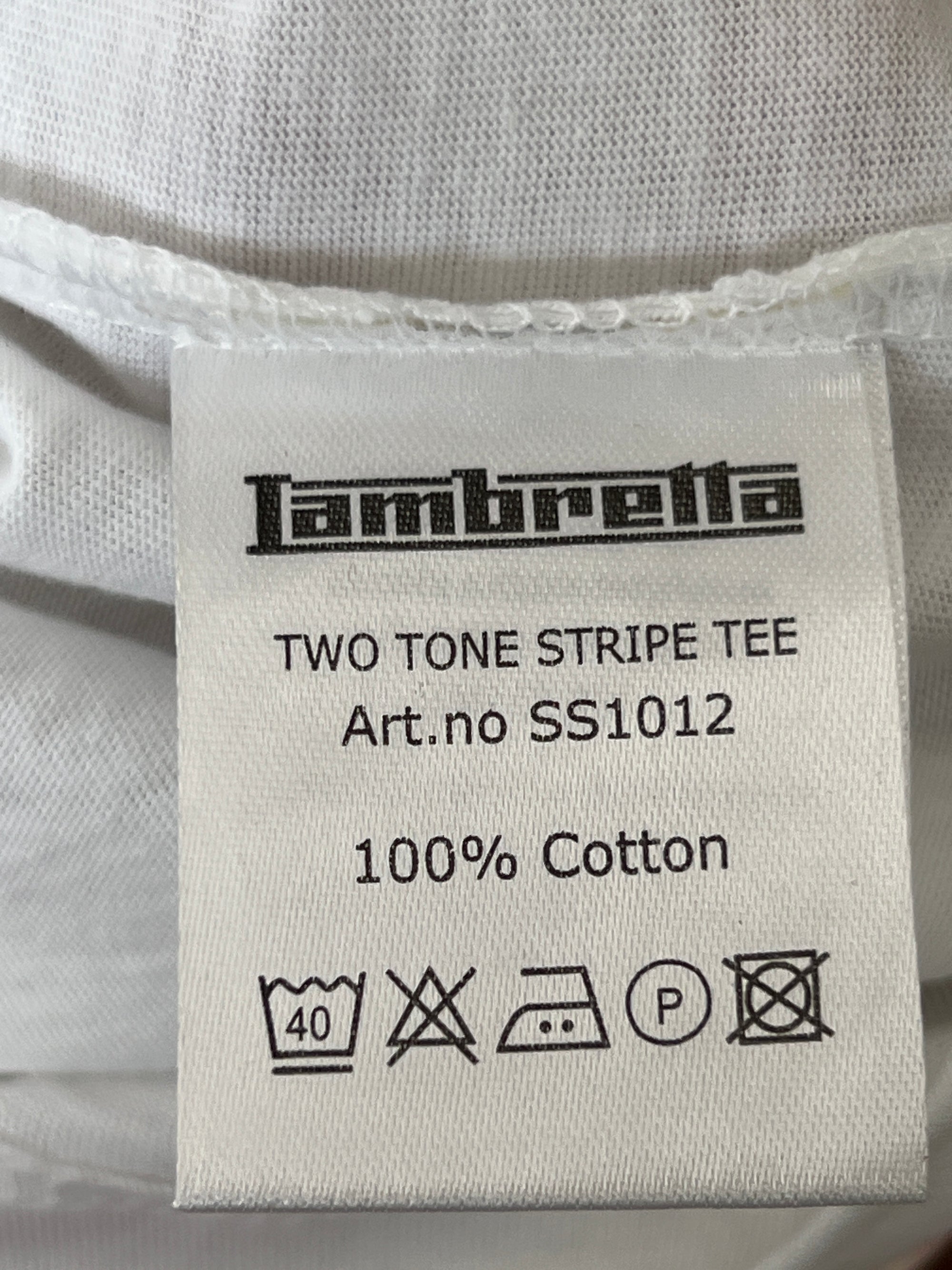 Lambretta® Large | Chest: 24" | White | T-Shirt | 438 - Genuine Maal