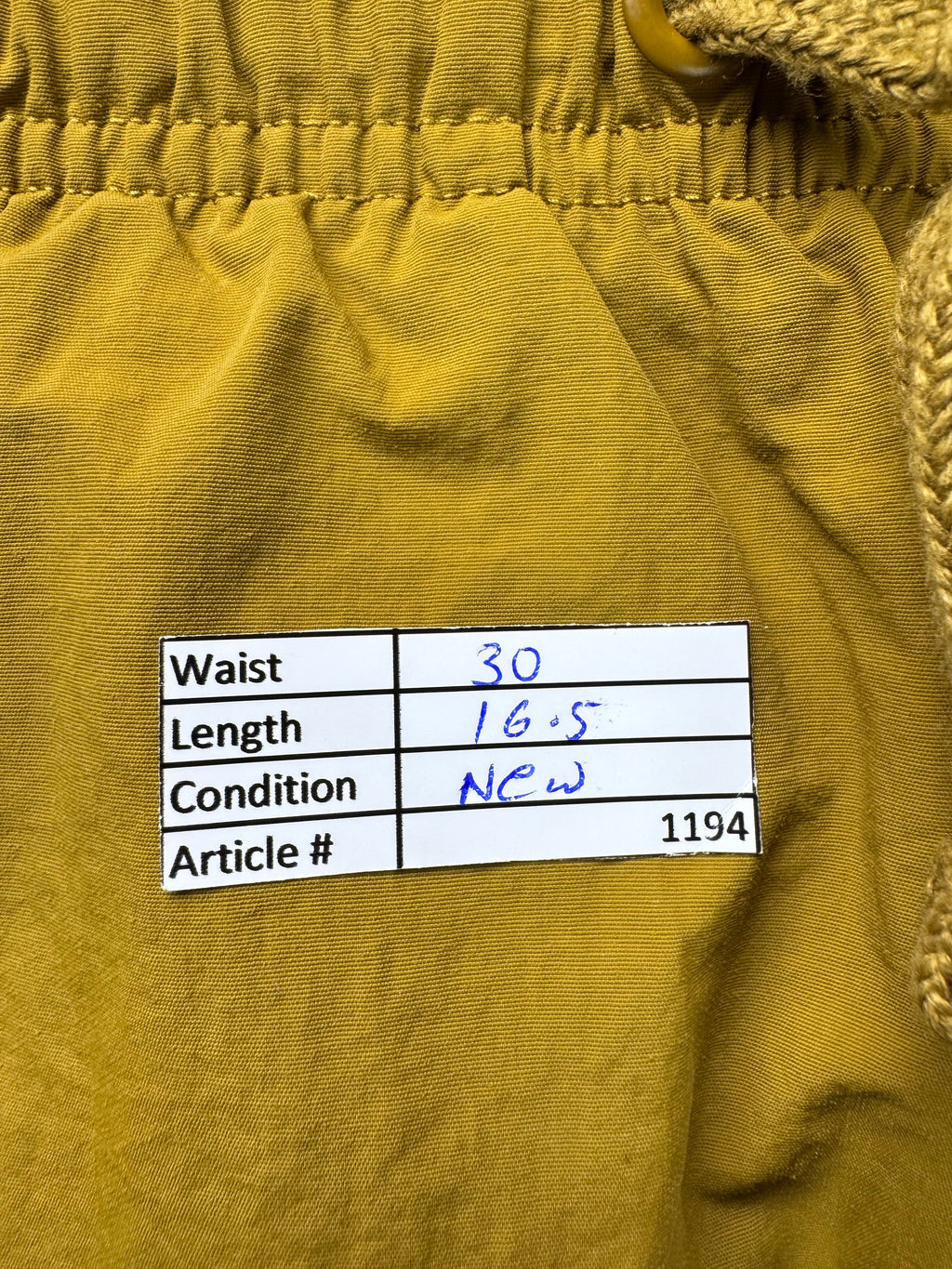 DSG® Waist: 30" | Mustard | Swimming Shorts | Inner: Mesh | Nylon | 1194 - Genuine Maal