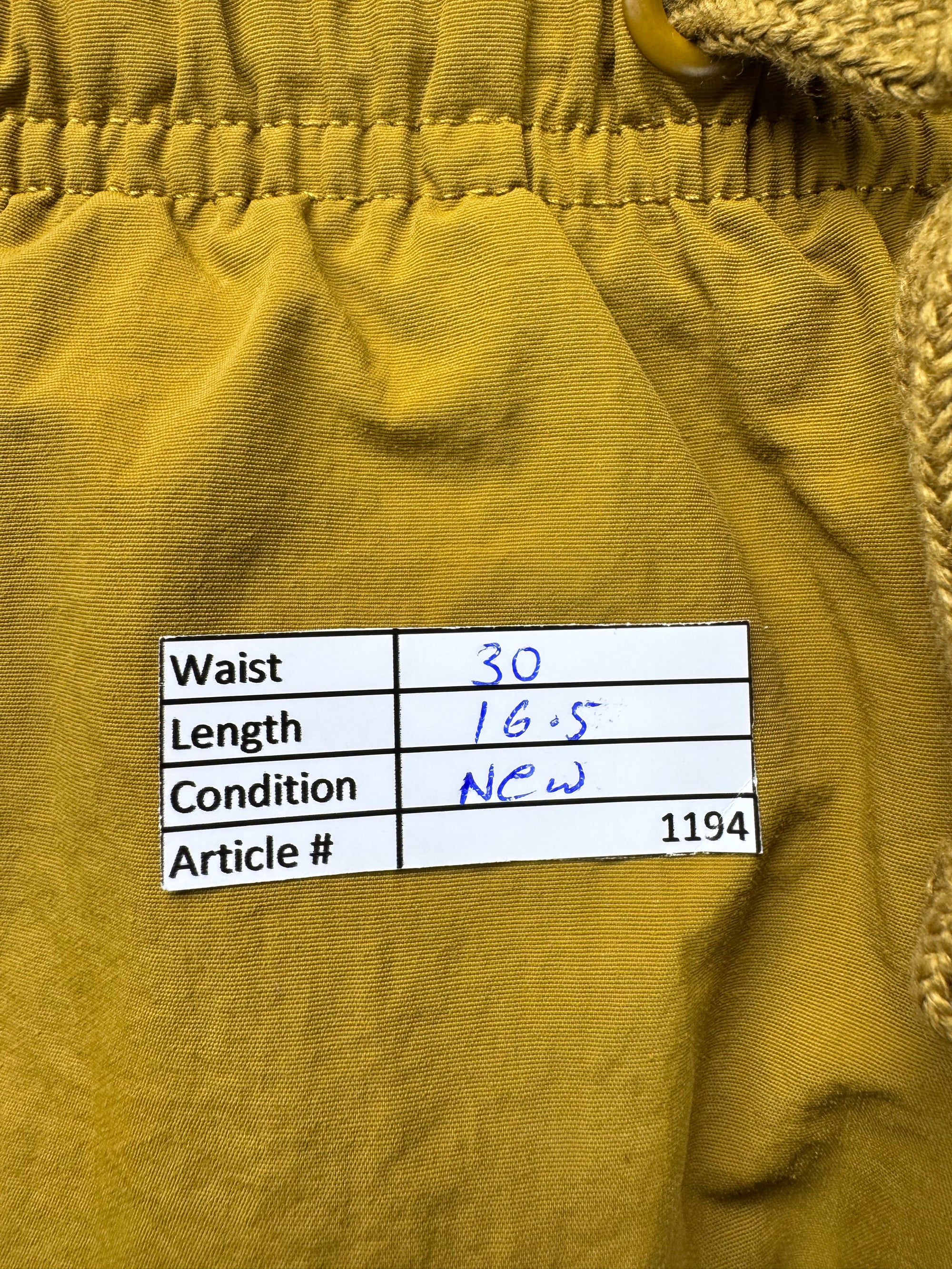 DSG® Waist: 30" | Mustard | Swimming Shorts | Inner: Mesh | Nylon | 1194 - Genuine Maal