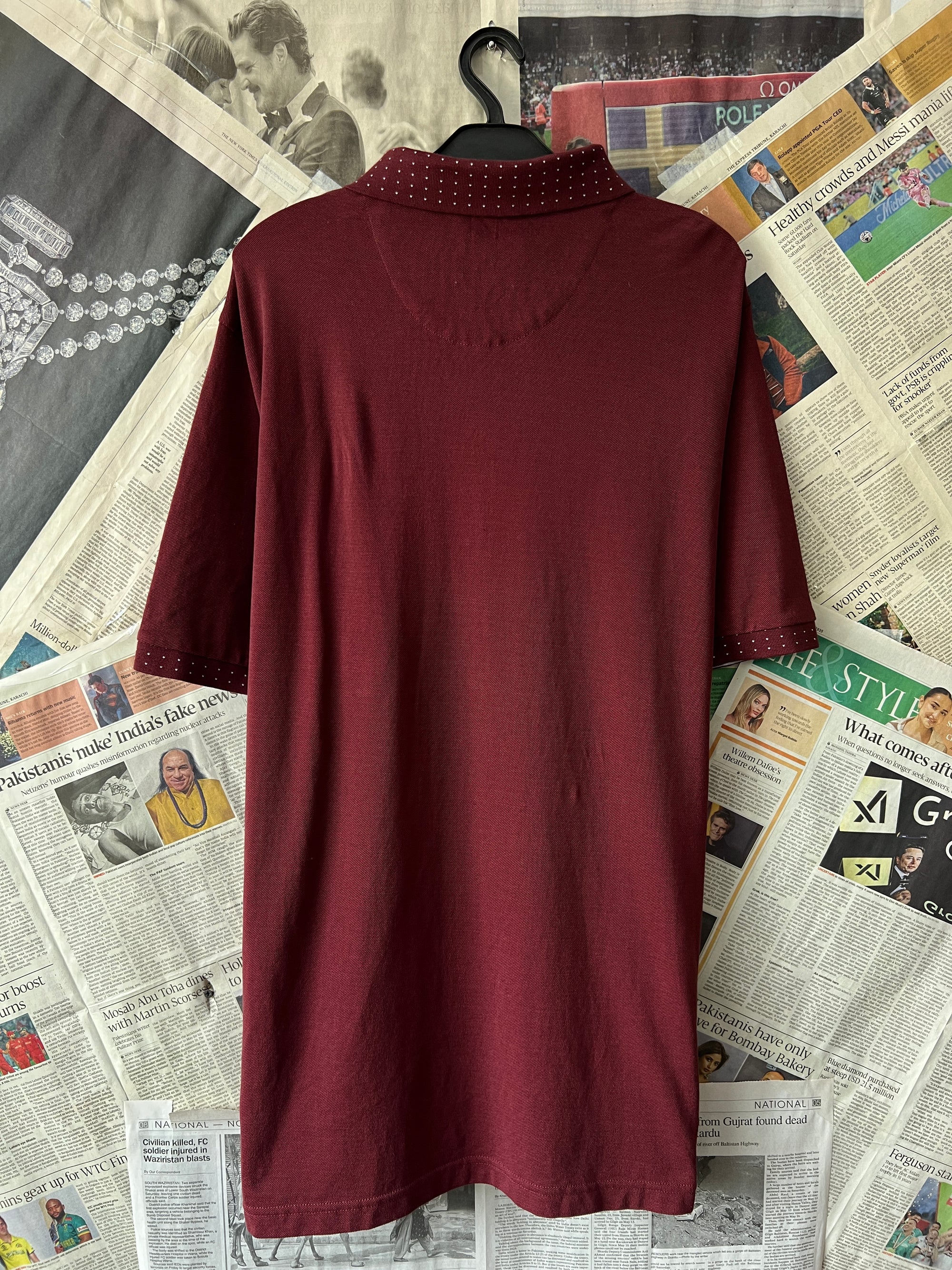 Autograph® L/XL | Chest: 24.5" | Maroon | Polo | 440 - Genuine Maal