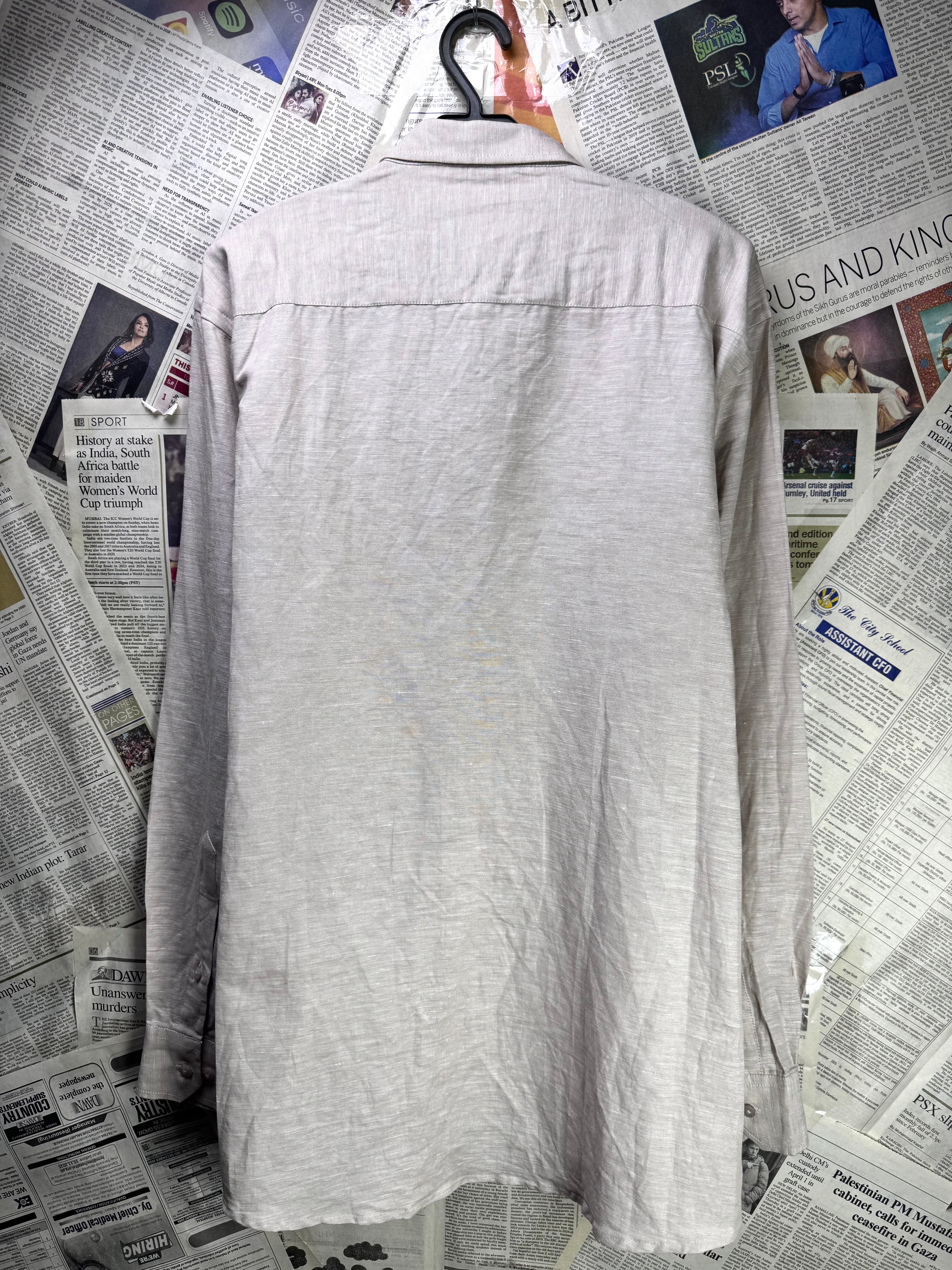 Pure Cotton® Large | Chest: 23" | Light Beige | Shirt | Cotton | 3606 - Genuine Maal