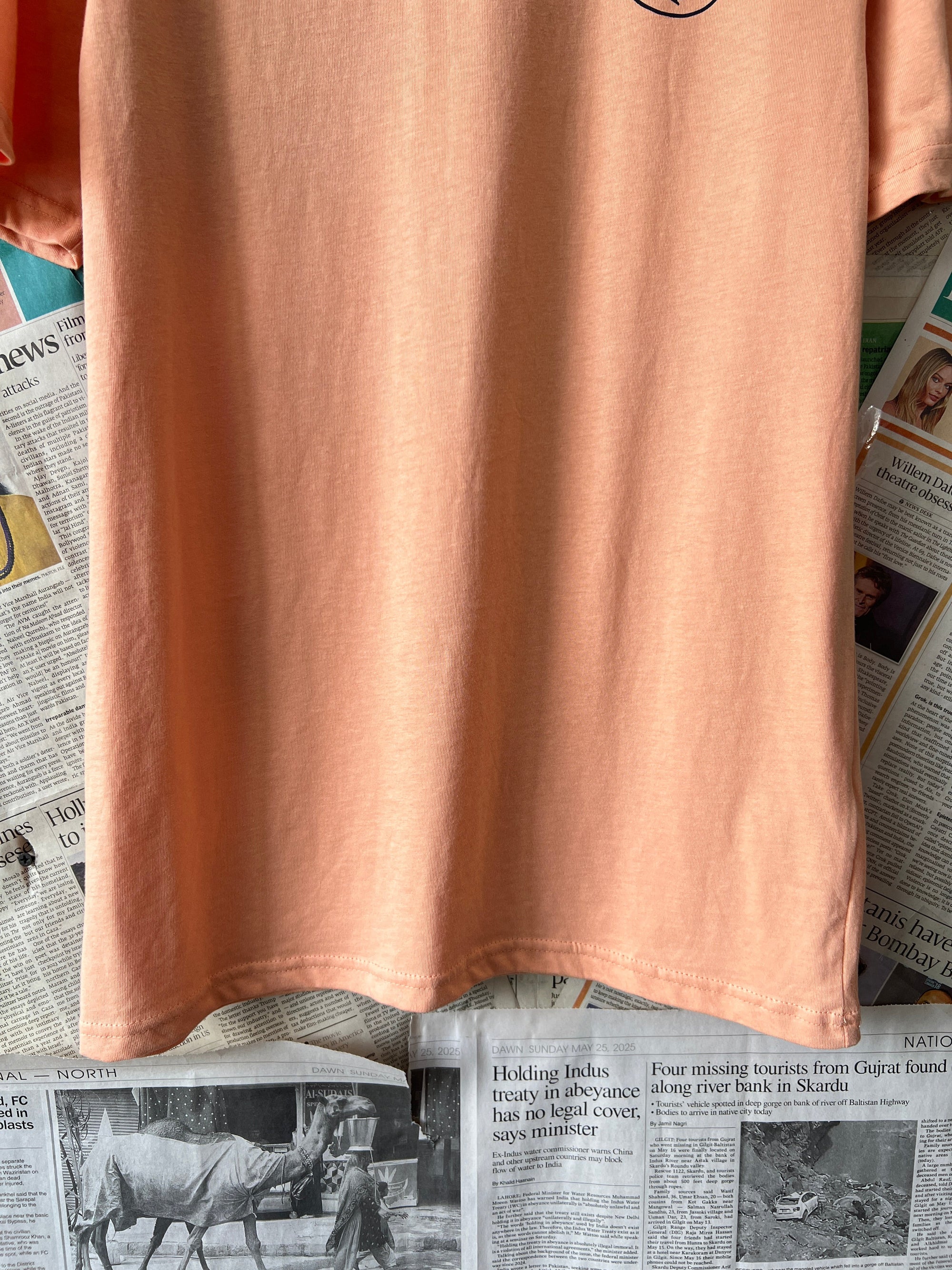 Sleep® XS | Chest: 18.5" | Pastel Peach | T-Shirt | 319 - Genuine Maal