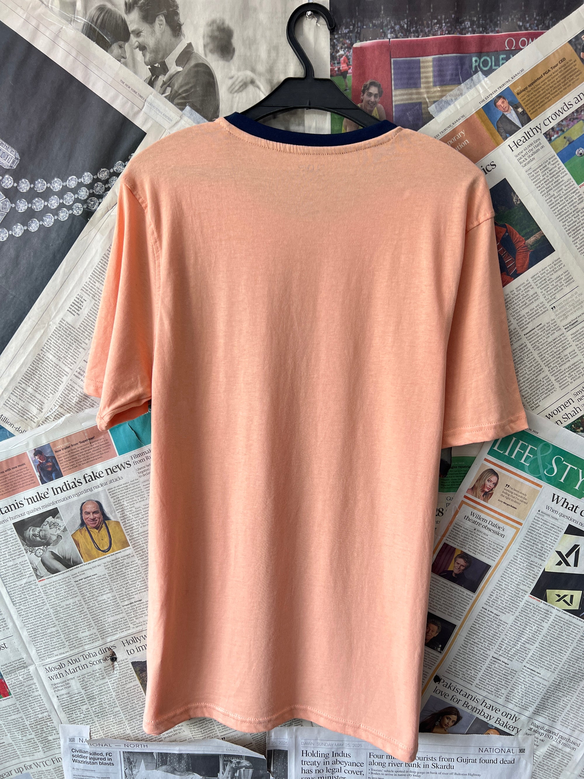 Sleep® XS | Chest: 18.5" | Pastel Peach | T-Shirt | 319 - Genuine Maal