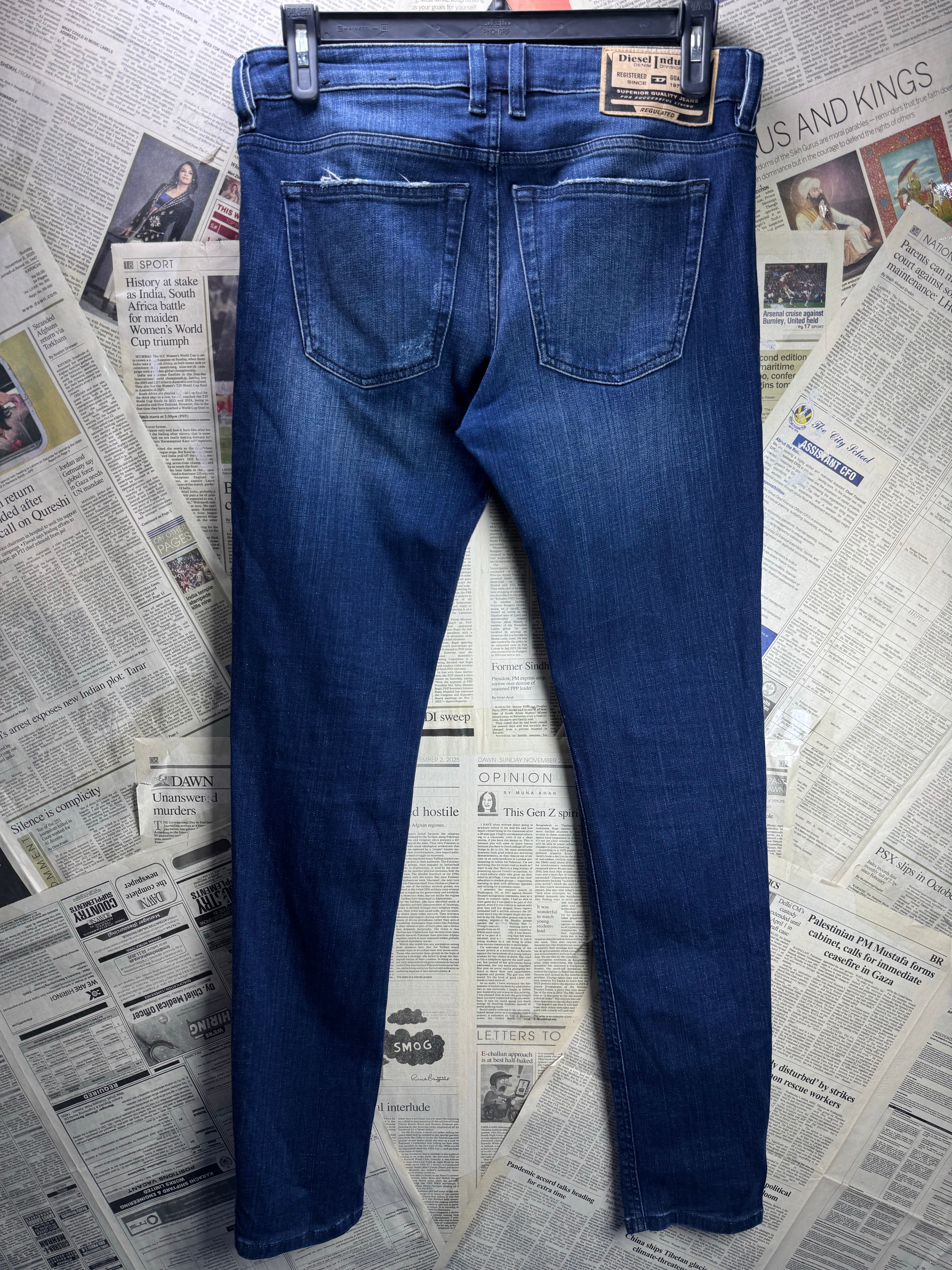 Diesel® Waist: 32" | Blue | Denim Pants | Cotton - Elastane | 2392 - Genuine Maal