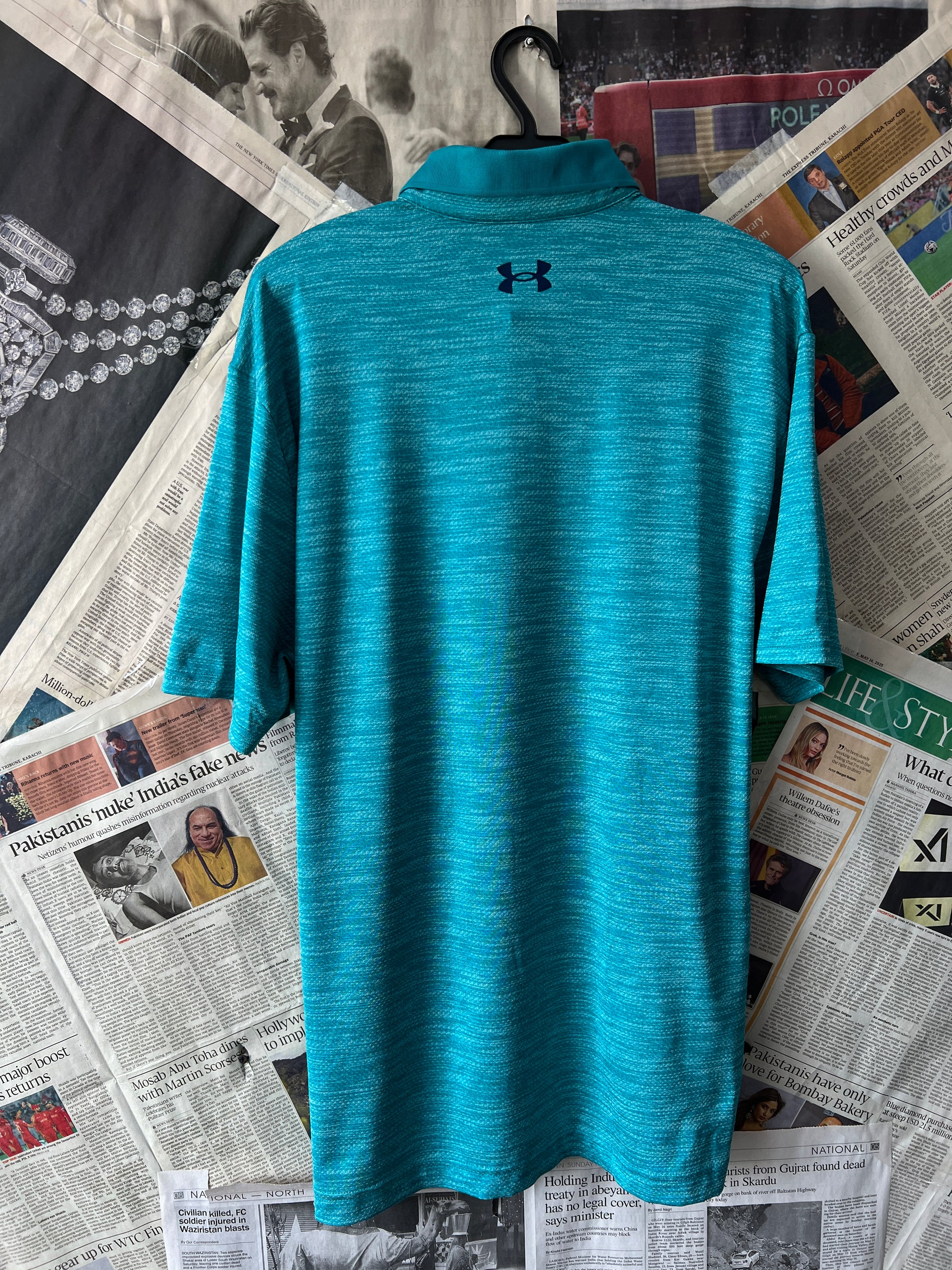 Under Armour® Small | Chest: 21" | Cyan | Polo | 342 - Genuine Maal