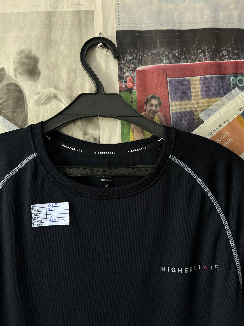 Higherstate® Small | Chest: 20" | Black | T-Shirt | 341 - Genuine Maal