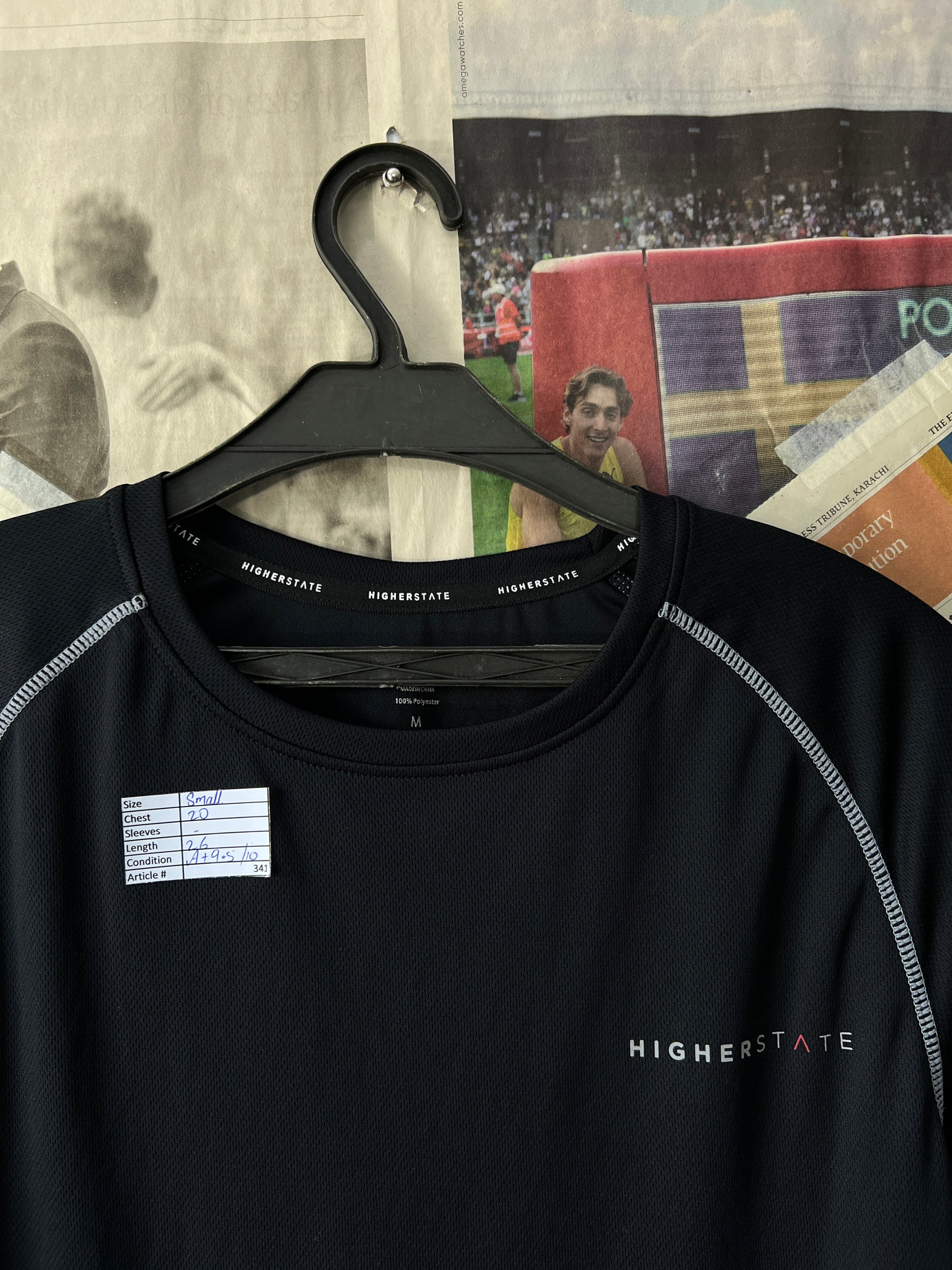 Higherstate® Small | Chest: 20" | Black | T-Shirt | 341 - Genuine Maal