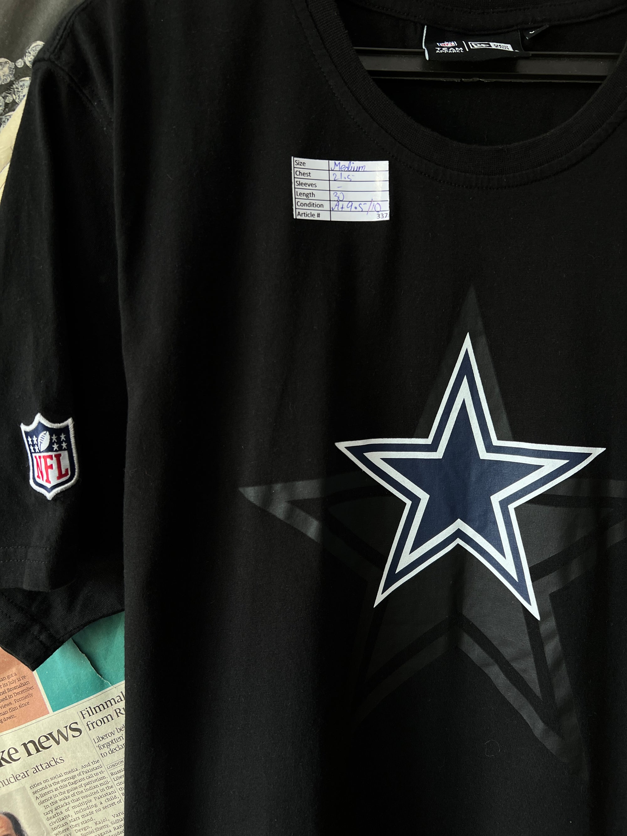 NFL® Medium | Chest: 21.5 | Black | T-Shirt | 337 - Genuine Maal