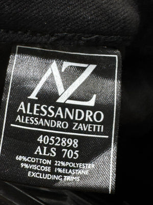 Alessandro Zavetti® Waist: 32" | Black | Denim Pants | Poly - Cotton | 2376 - Genuine Maal