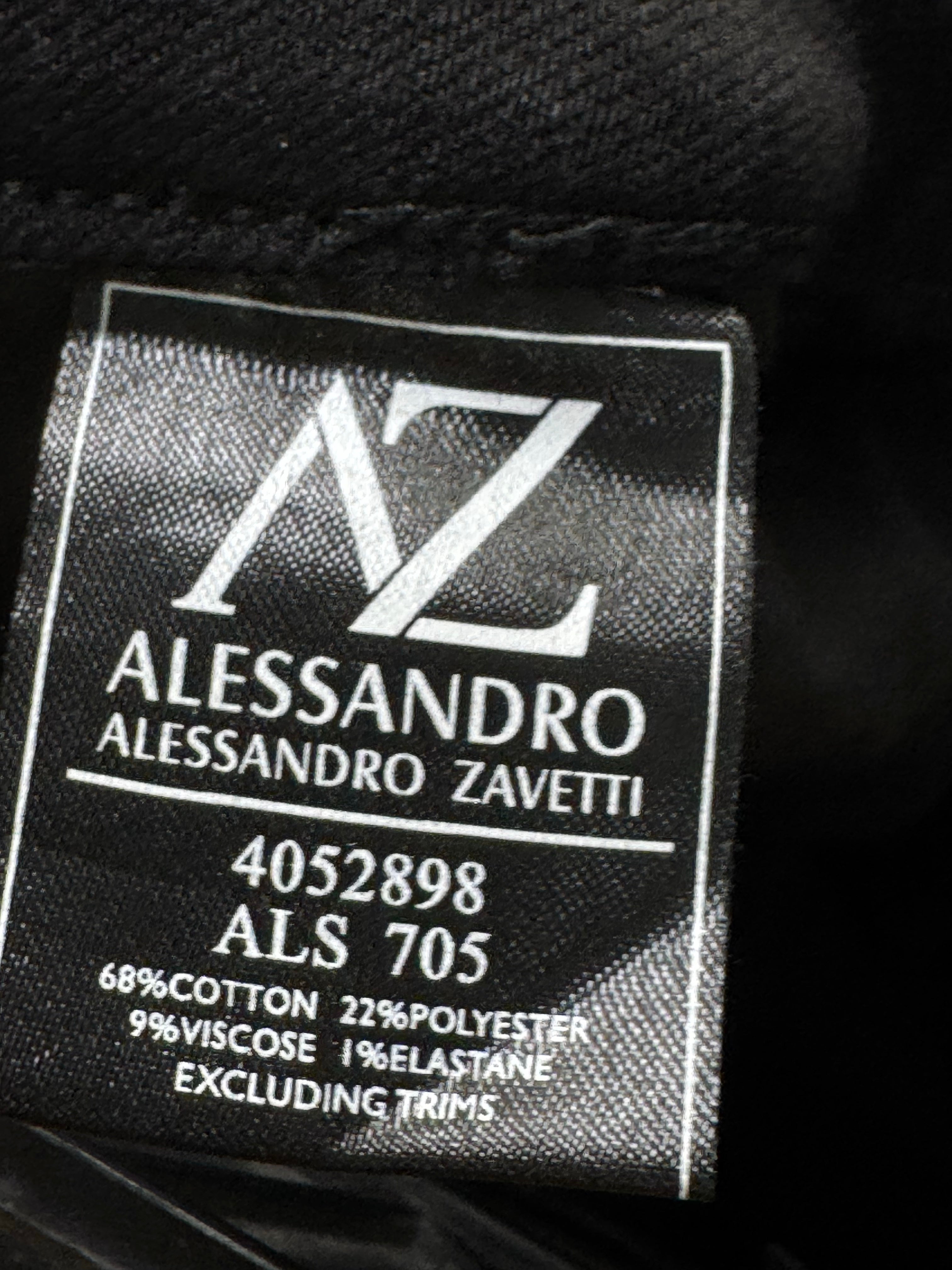 Alessandro Zavetti® Waist: 32" | Black | Denim Pants | Poly - Cotton | 2376 - Genuine Maal