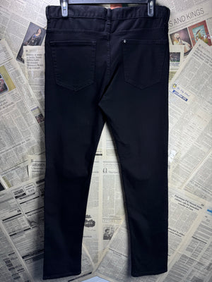 H&M® Waist: 36" | Black | Slim Fit Denim Pants | Cotton - Elastane | 2386 - Genuine Maal
