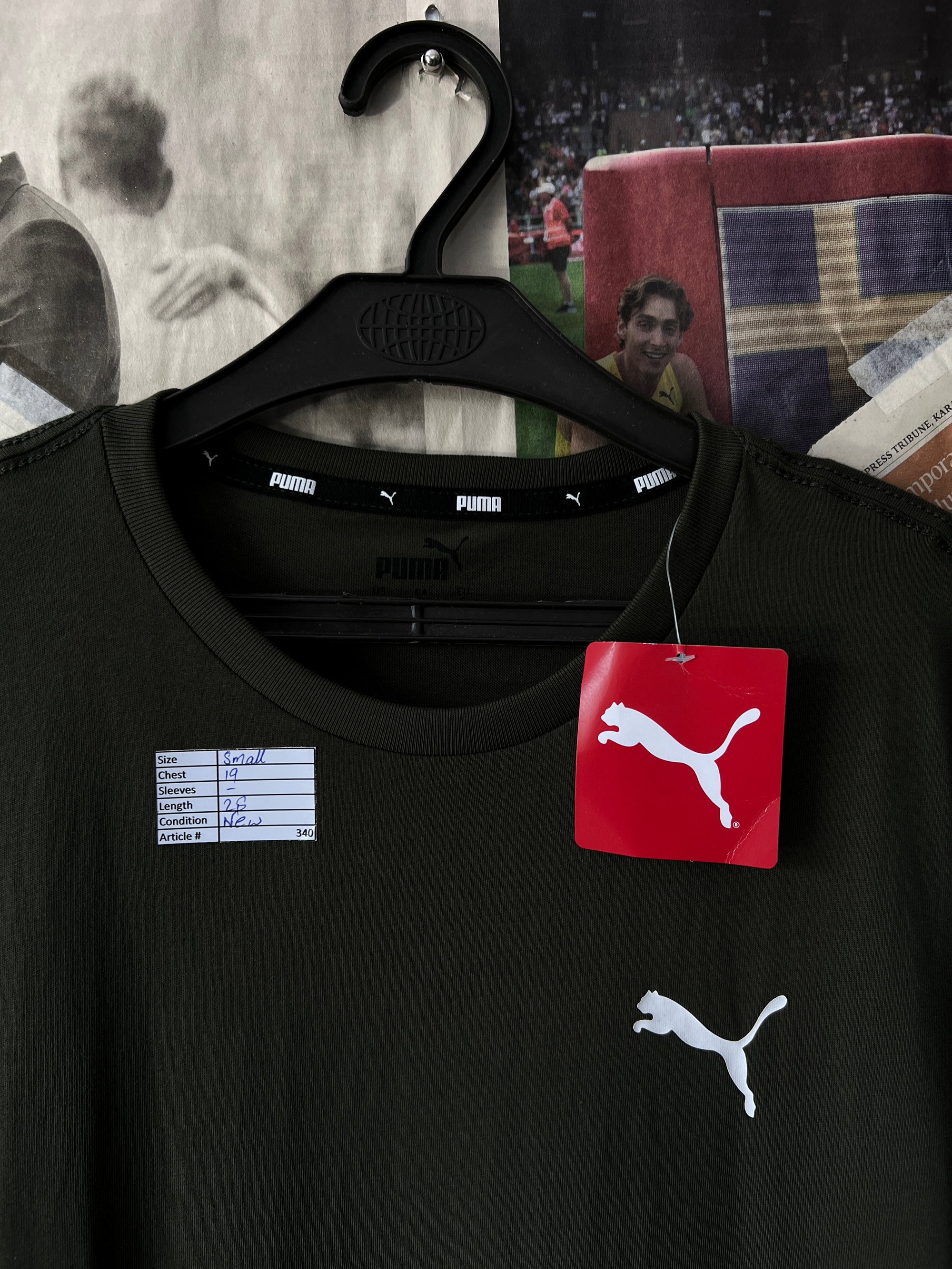 P*ma® Small | Chest: 19" | Dark Olive | T-Shirt | 340 - Genuine Maal