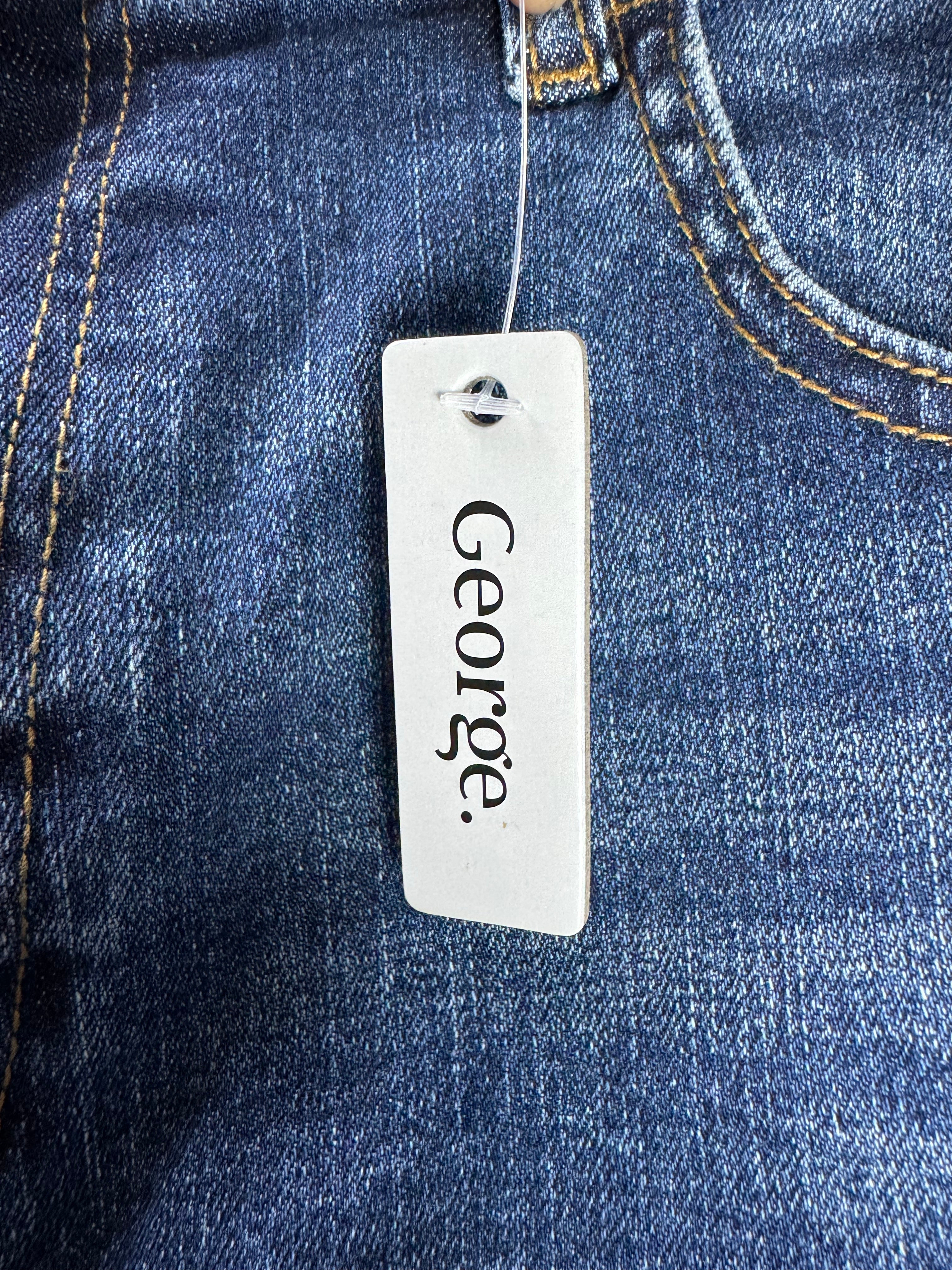 George® Waist: 36" | Blue | Loose Fit Denim Pants | Cotton - Elastane | 2403 - Genuine Maal