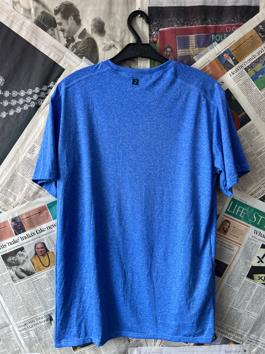 Small | Chest: 20.5" | Blue | T-Shirt | 338 - Genuine Maal