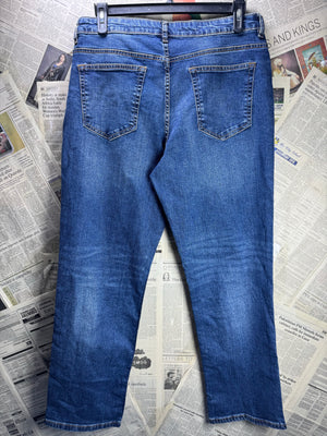 George® Waist: 36" | Blue | Loose Fit Denim Pants | Cotton - Elastane | 2403 - Genuine Maal