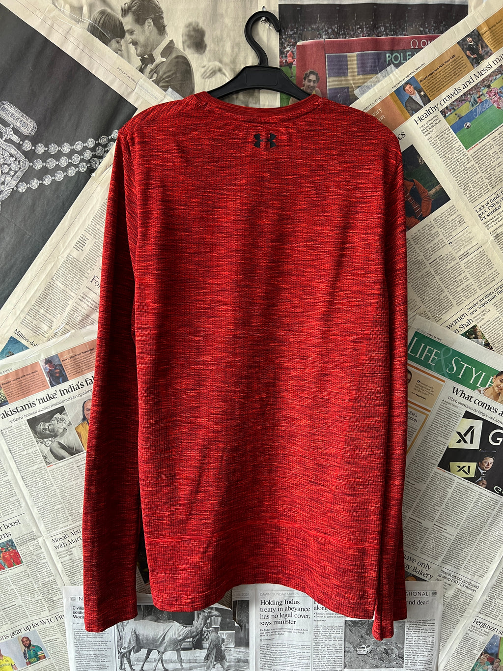 Under Armour® Small | Chest: 19.5" | Burnt Orange | Sweat Shirt | 344 - Genuine Maal