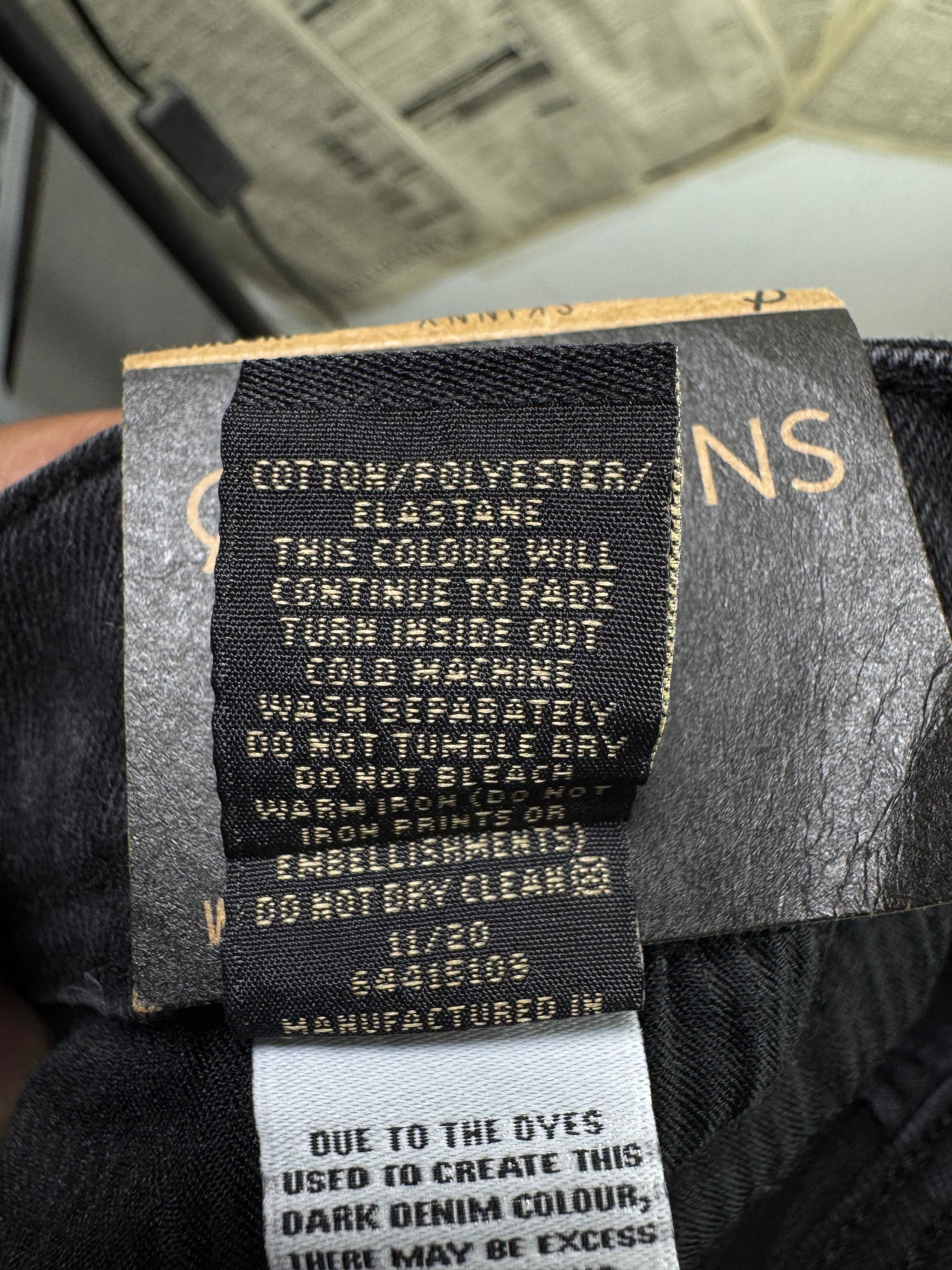 Commons® Waist: 28" | Black Knee Ribbed | Pant | Skinny Fit | 1200 - Genuine Maal