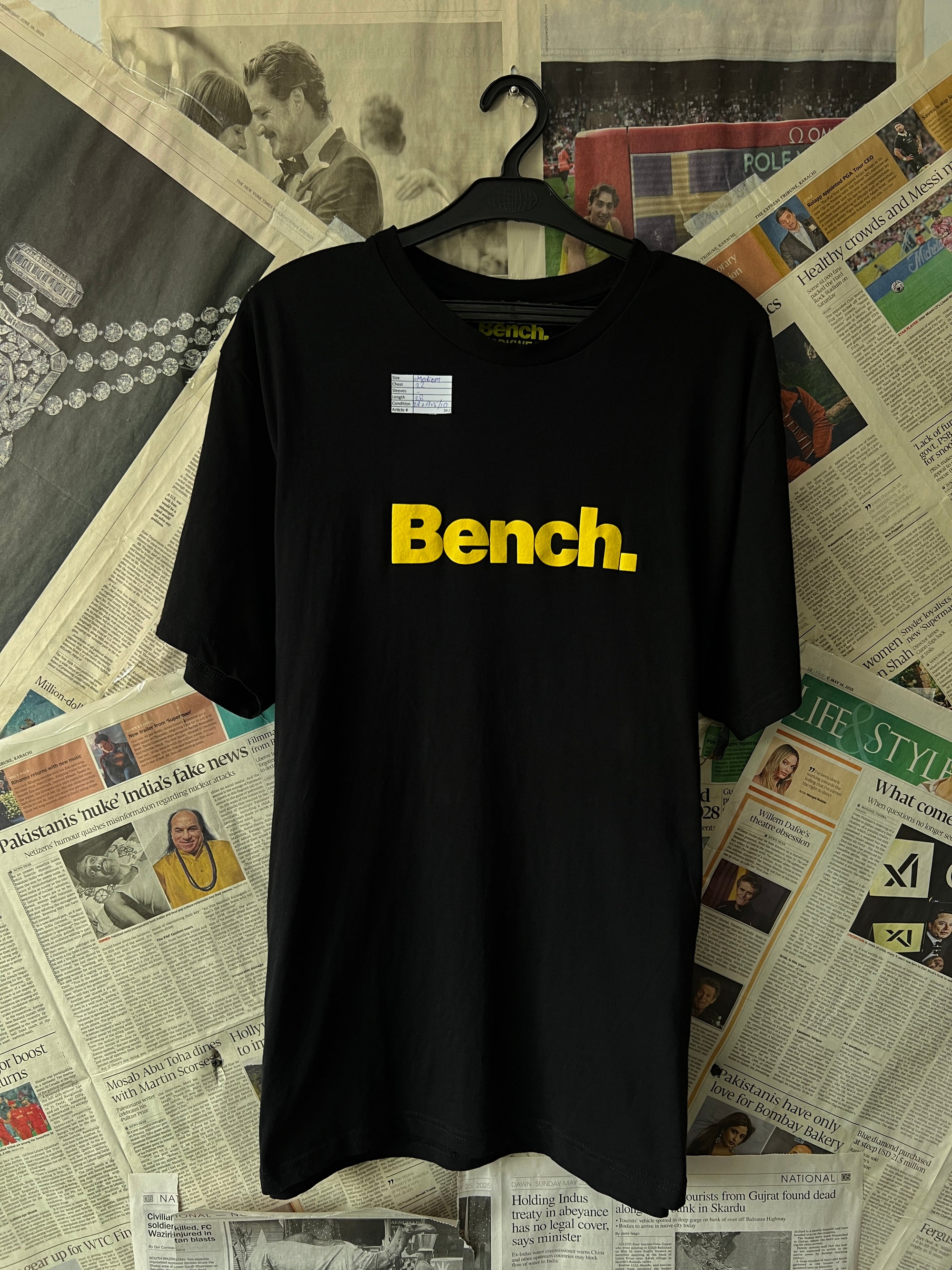 Bench® Medium | Chest: 22 | Black | T-Shirt | 362 - Genuine Maal