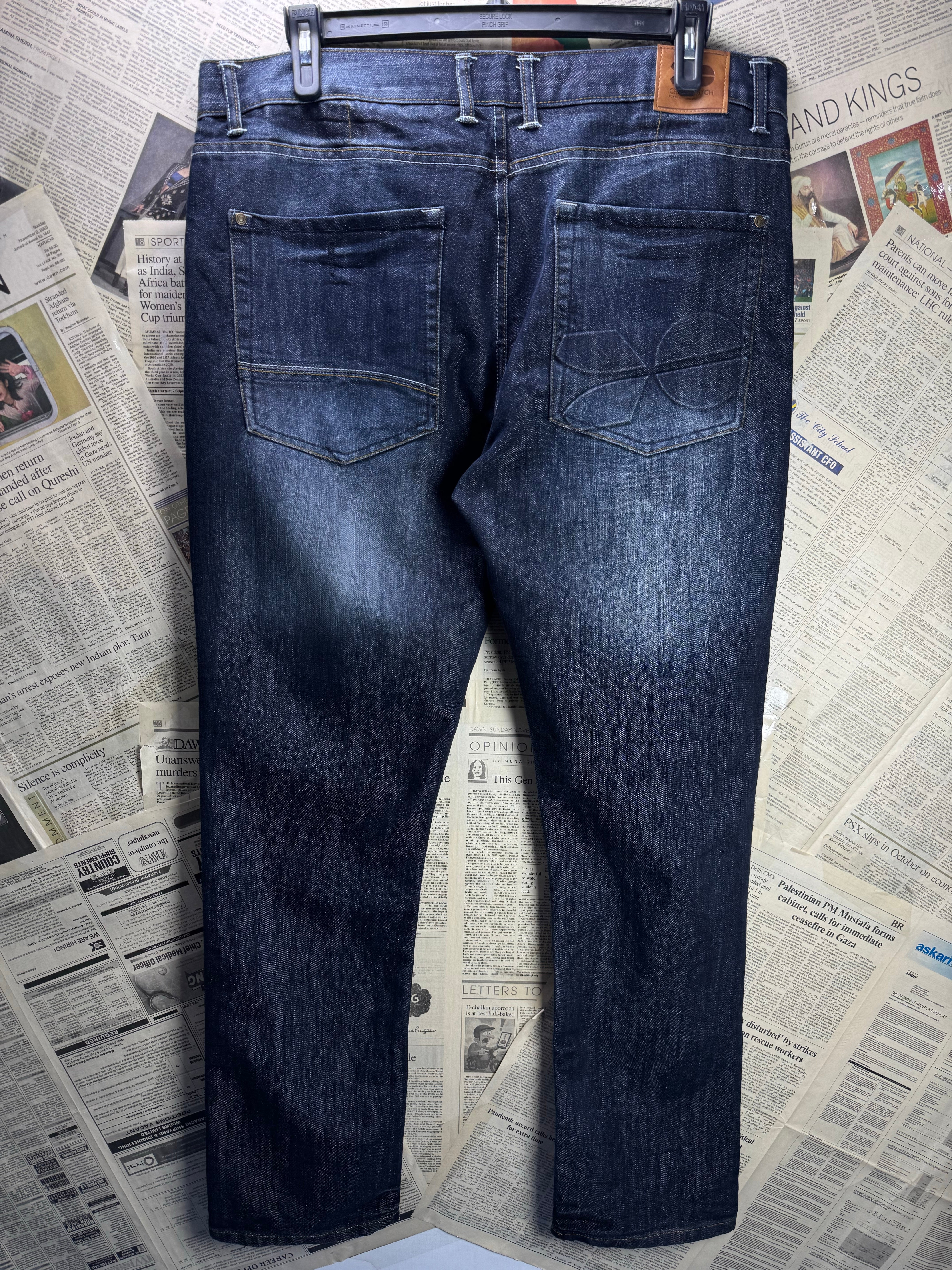 CrossShatch® Waist: 38" | Blue | Denim Pants | Poly - Cotton | 2943 - Genuine Maal