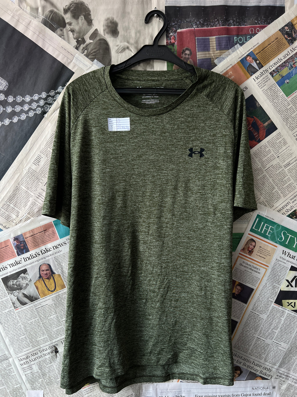Under Armour® XL | Chest: 25" | Dark Moss | T-shirt | 336 - Genuine Maal