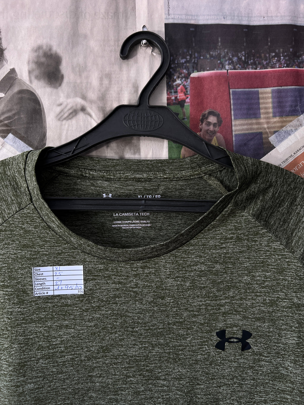 Under Armour® XL | Chest: 25" | Dark Moss | T-shirt | 336 - Genuine Maal