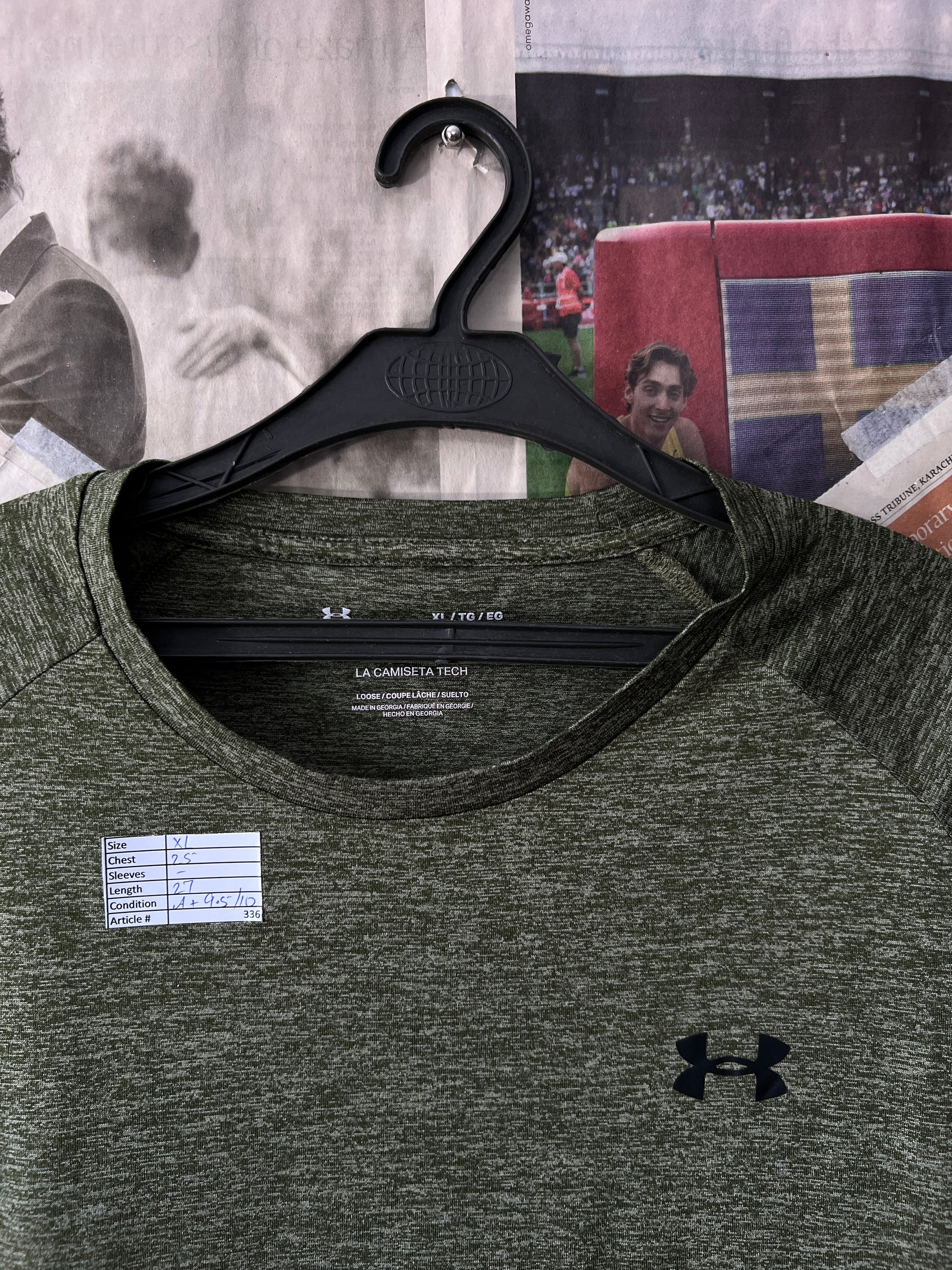 Under Armour® XL | Chest: 25" | Dark Moss | T-shirt | 336 - Genuine Maal