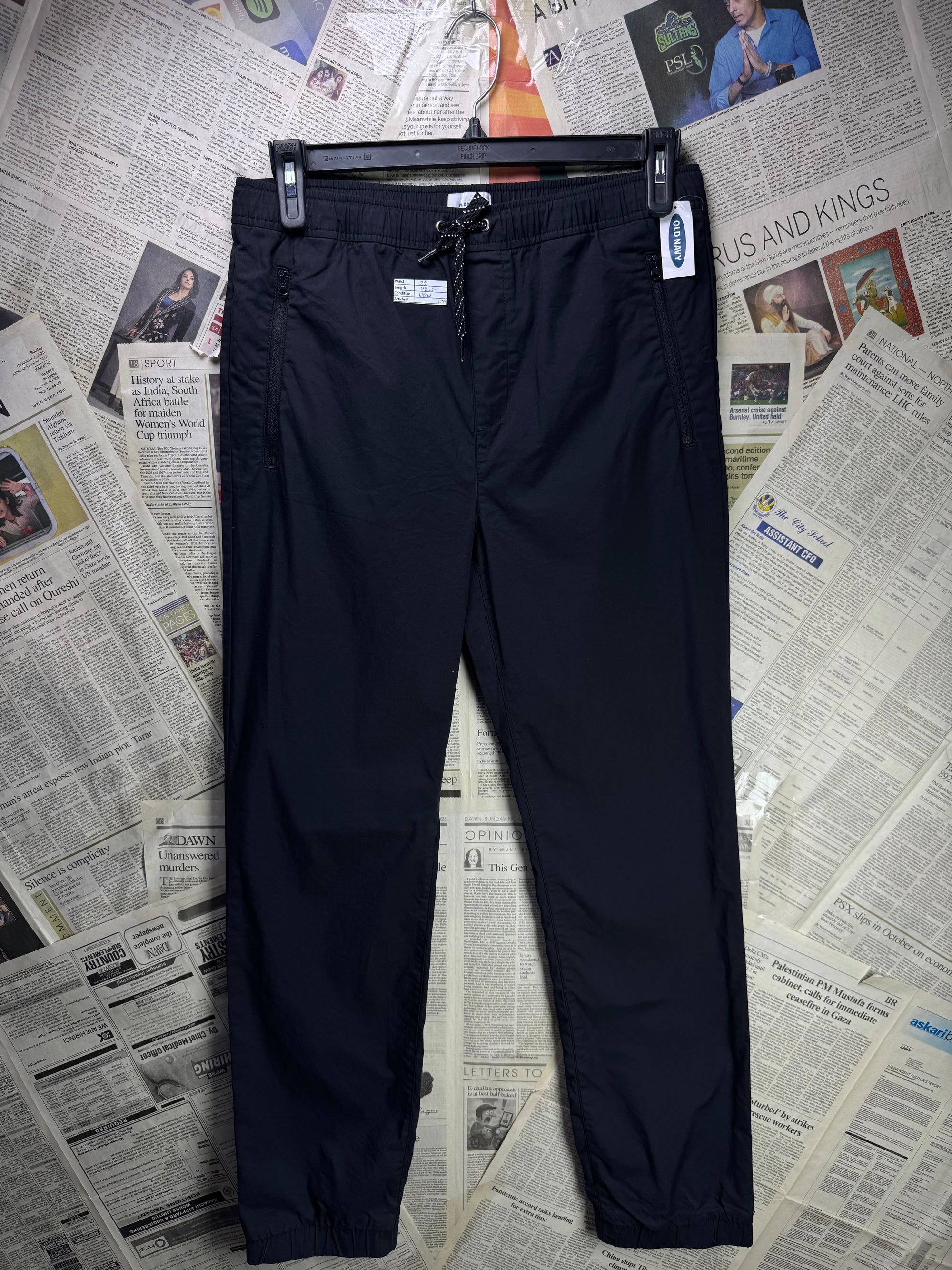 Old Navy® Waist: 32" | black | Trouser | Cotton - Nylon | 1199 - Genuine Maal