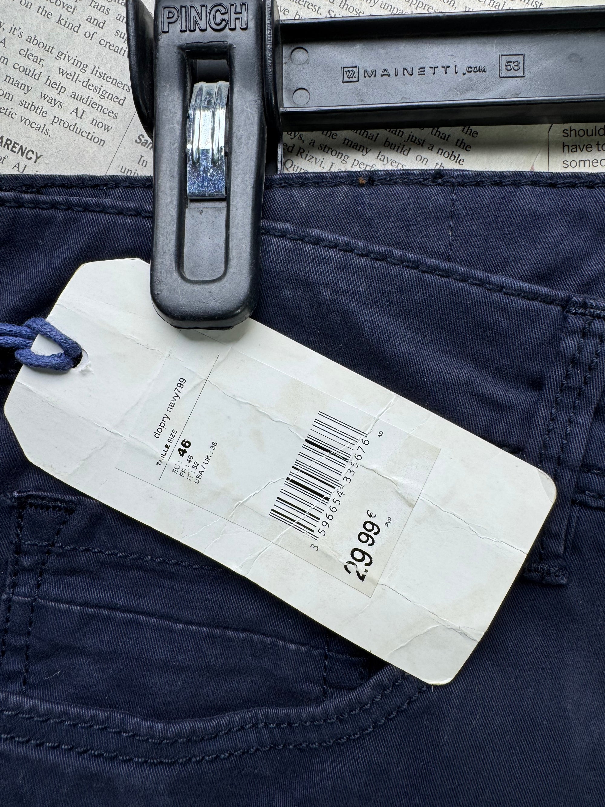 Celio® Waist: 36" | Space Blue | Chino Pants | Cotton | 1204 - Genuine Maal