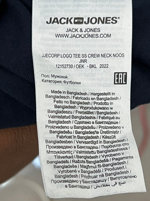 Jack & Jones® Small | Chest: 19" | Navy Blue | T-Shirt | 378 - Genuine Maal