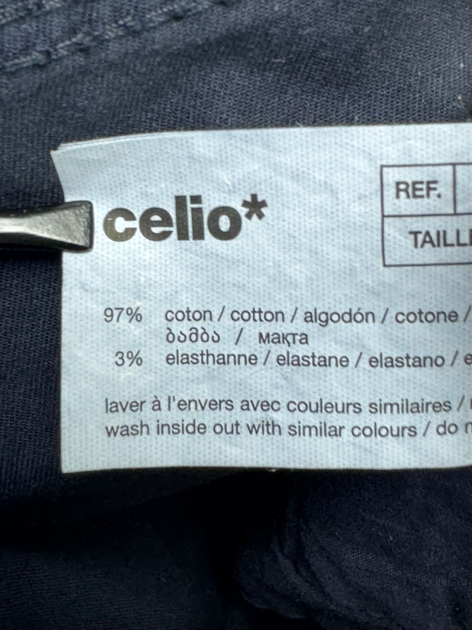 Celio® Waist: 36" | Space Blue | Chino Pants | Cotton | 1204 - Genuine Maal