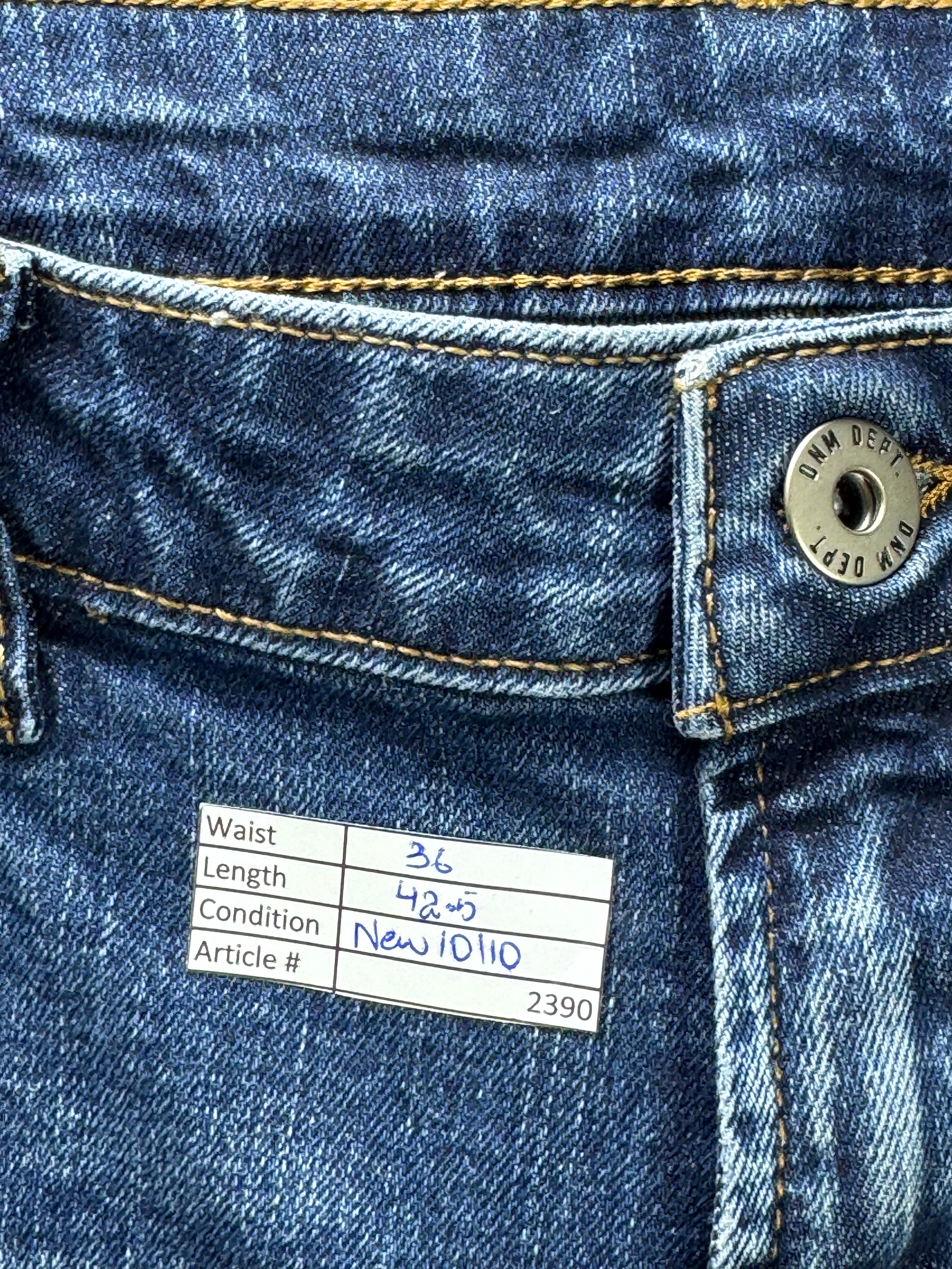 George® Waist: 36" | Blue | Loose Fit Denim Pants | Cotton - Elastane | 2390 - Genuine Maal