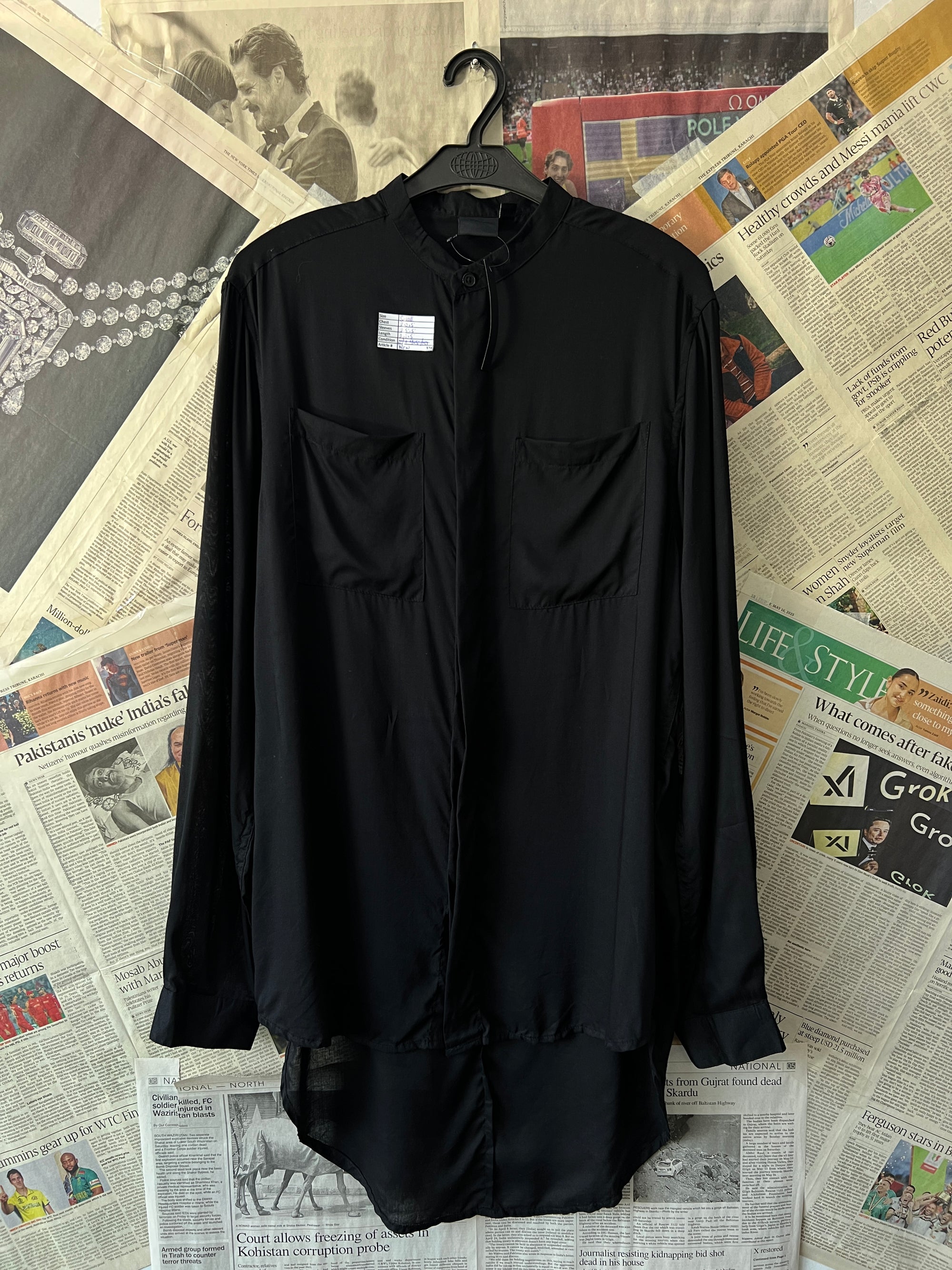 Asos® Small | Chest: 20.5" | Black | Shirt | 374 - Genuine Maal