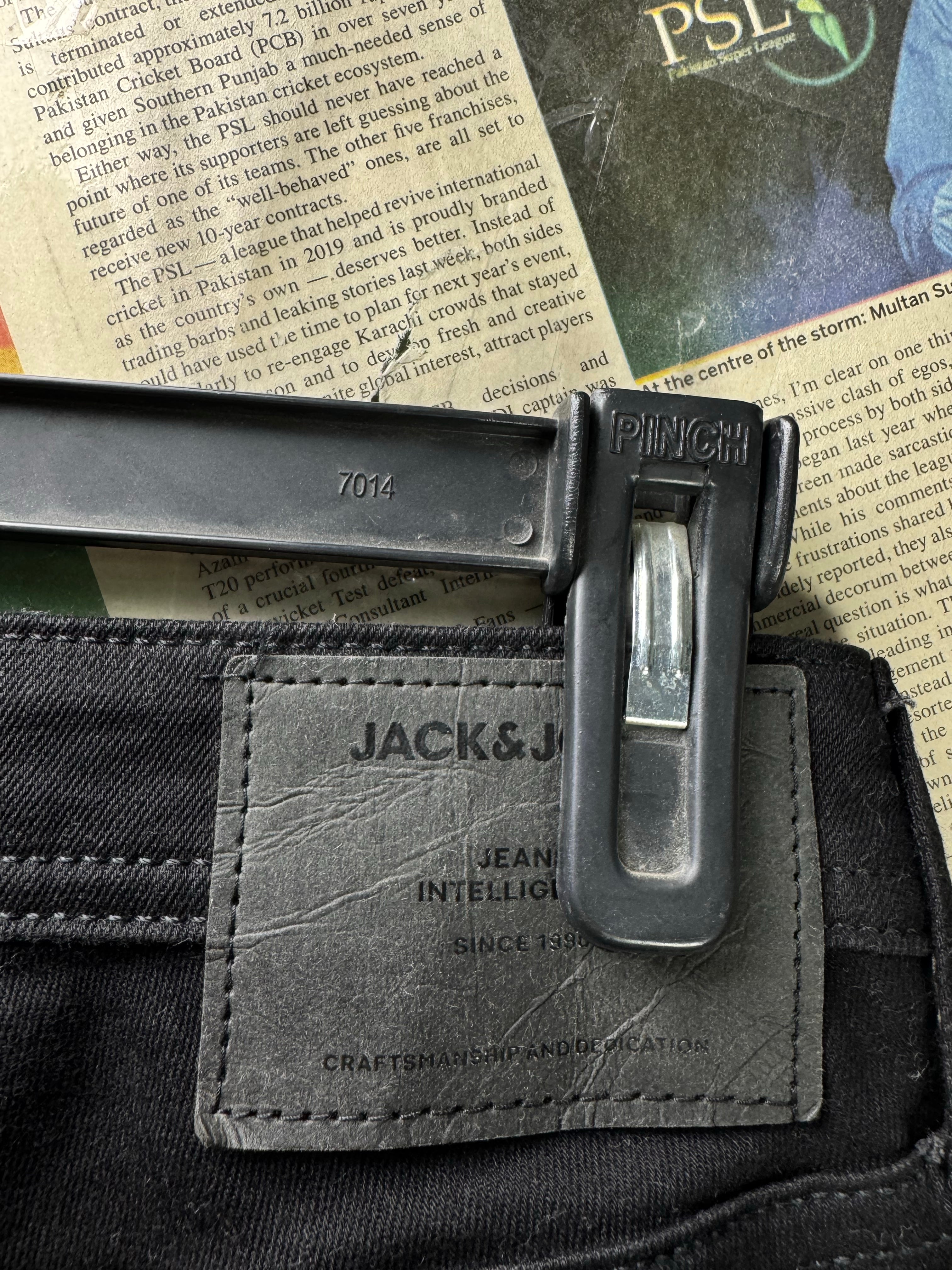 Jack&Jones® Waist: 32" | Black | Skinny Fit Denim Pants | Cotton - Elastane | 2957 - Genuine Maal