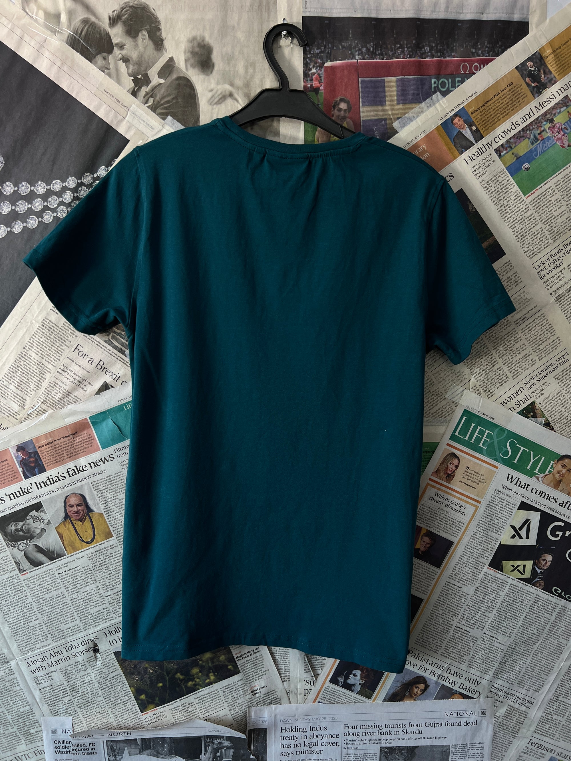 AZ® XS | Chest: 17.5" | Dark Cyan | T-Shirt | 372 - Genuine Maal
