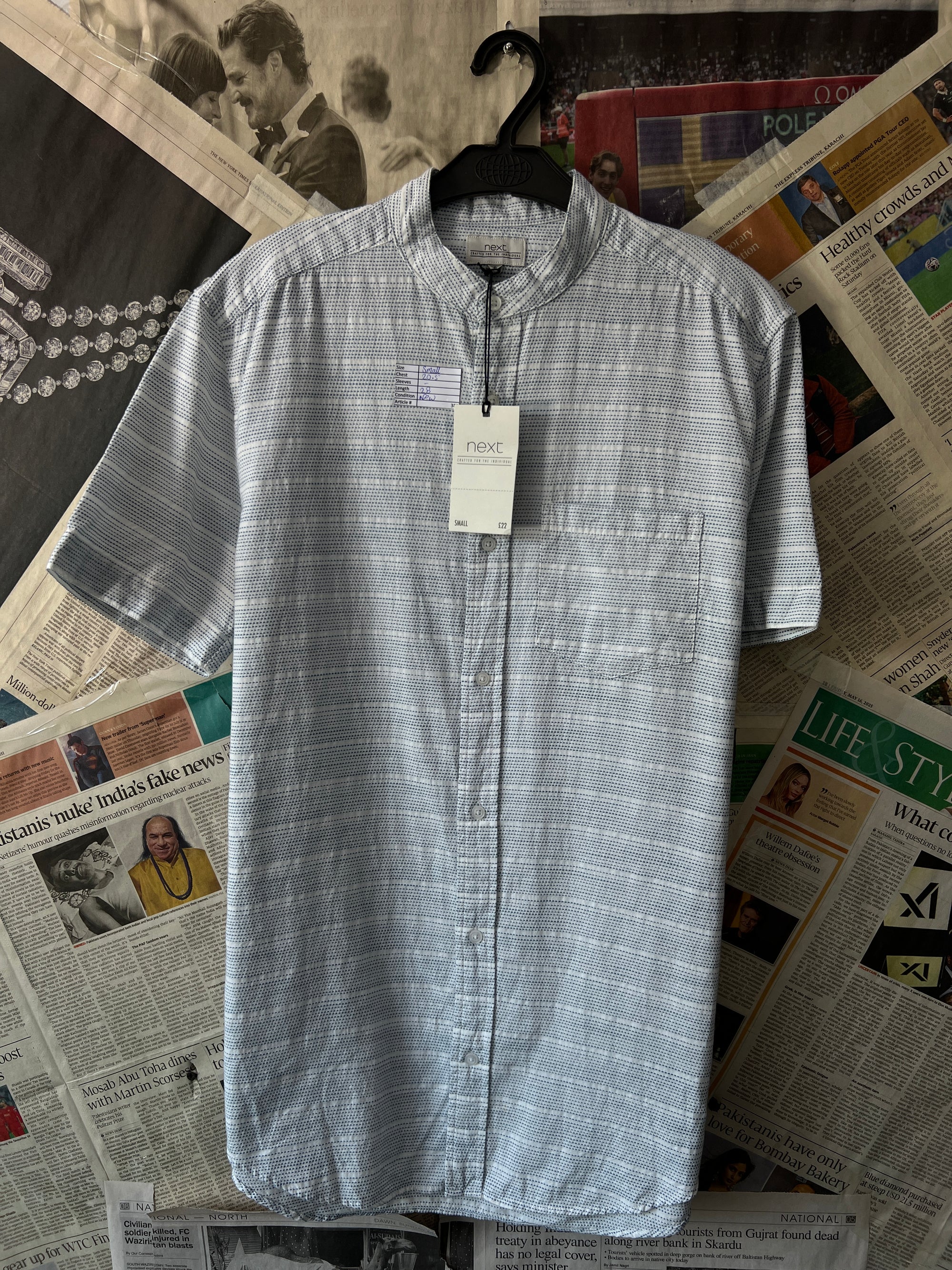 Next® Small | Chest: 20.5" | Grey | Shirt | 388 - Genuine Maal