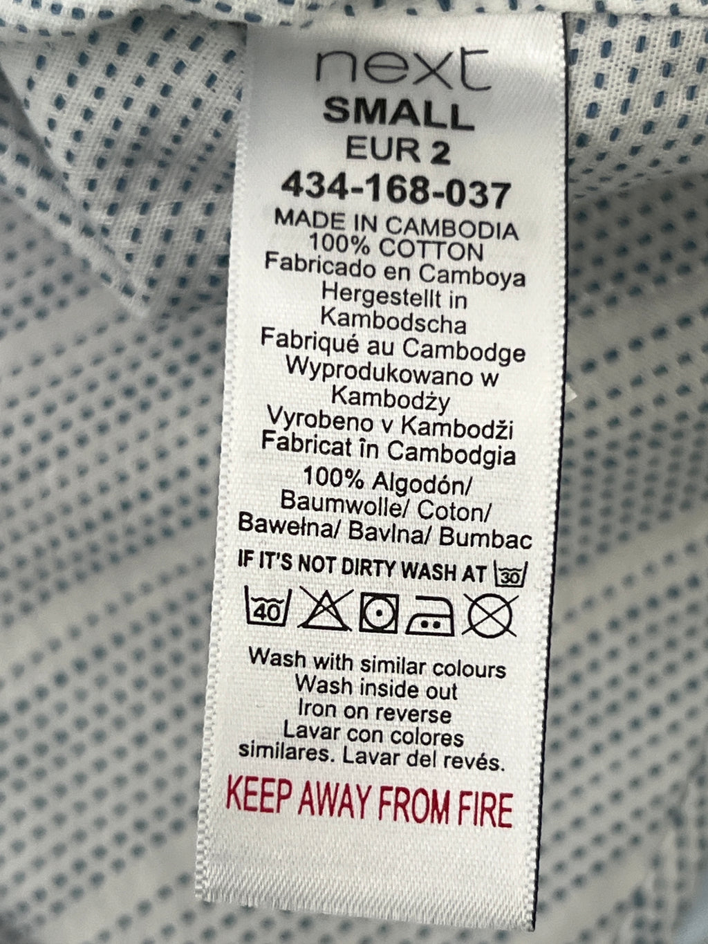 Next® Small | Chest: 20.5" | Grey | Shirt | 388 - Genuine Maal