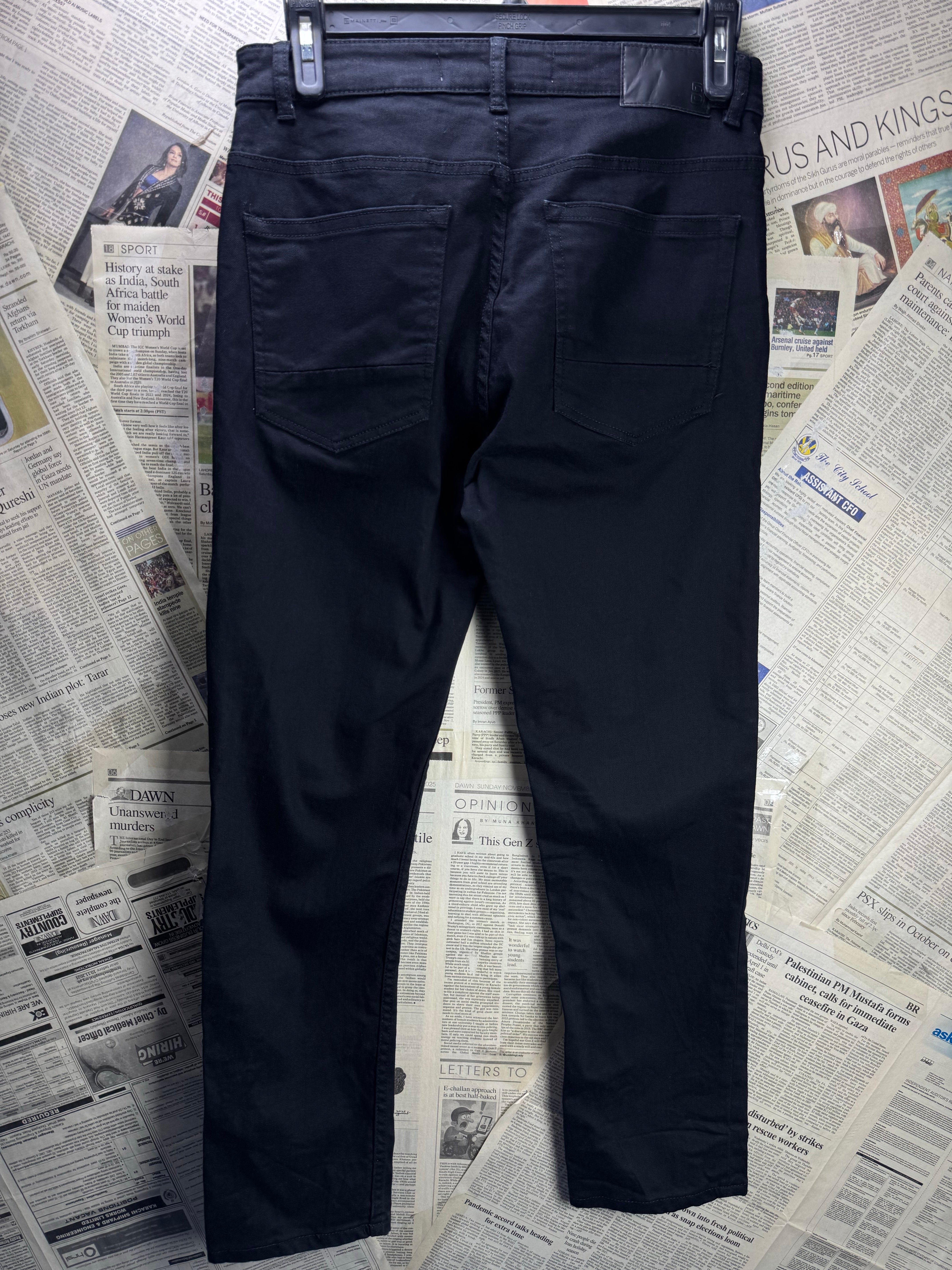 Burton® Waist: 32" | Black | Slim Fit Denim Pants | Cotton - Elastane | 2366 - Genuine Maal