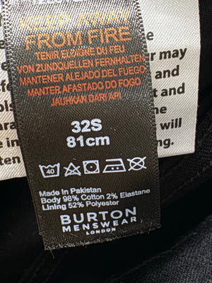 Burton® Waist: 32" | Black | Slim Fit Denim Pants | Cotton - Elastane | 2366 - Genuine Maal