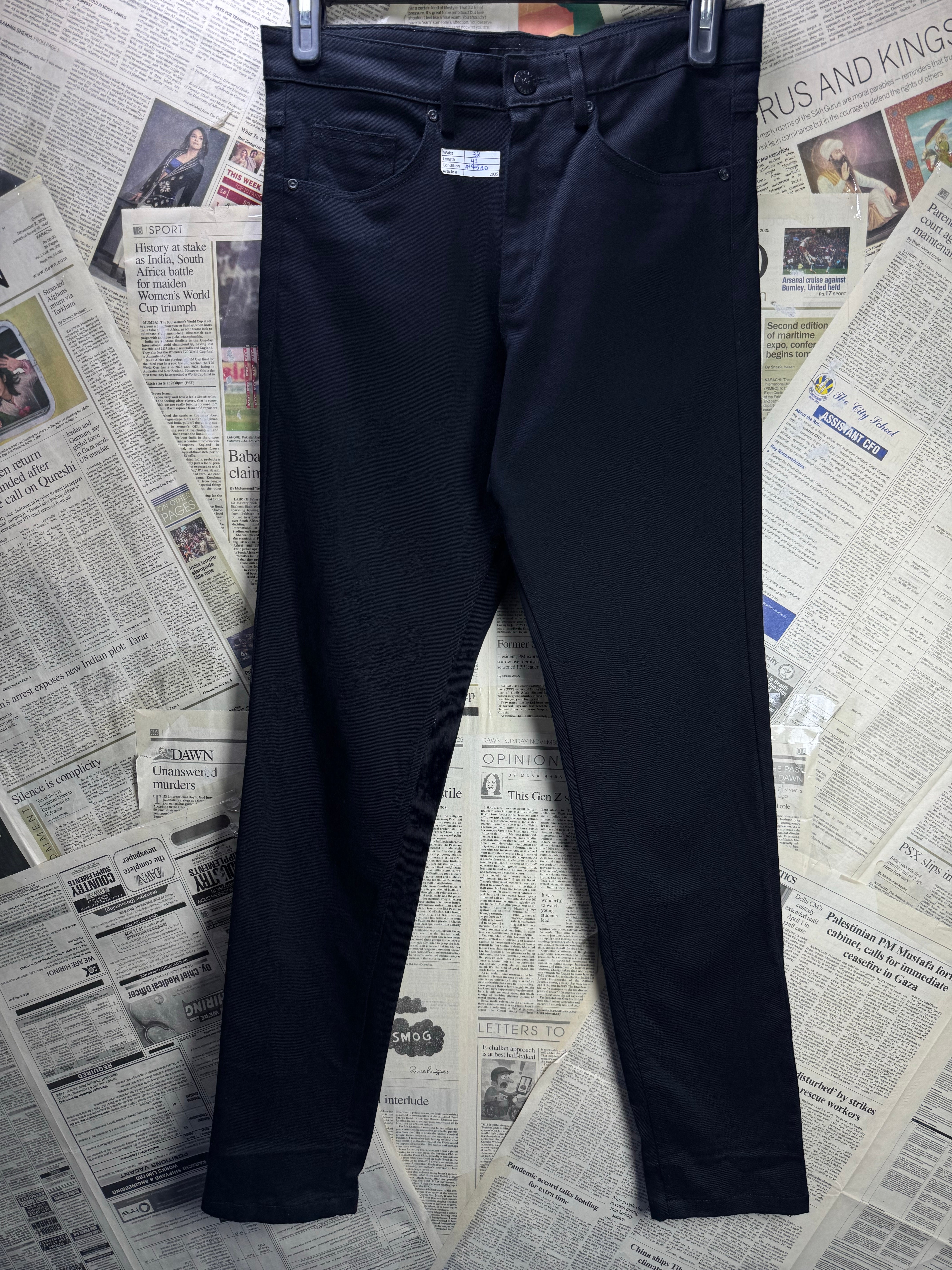 Monark® Waist: 32" | Black | Denim Pants | 2935 - Genuine Maal
