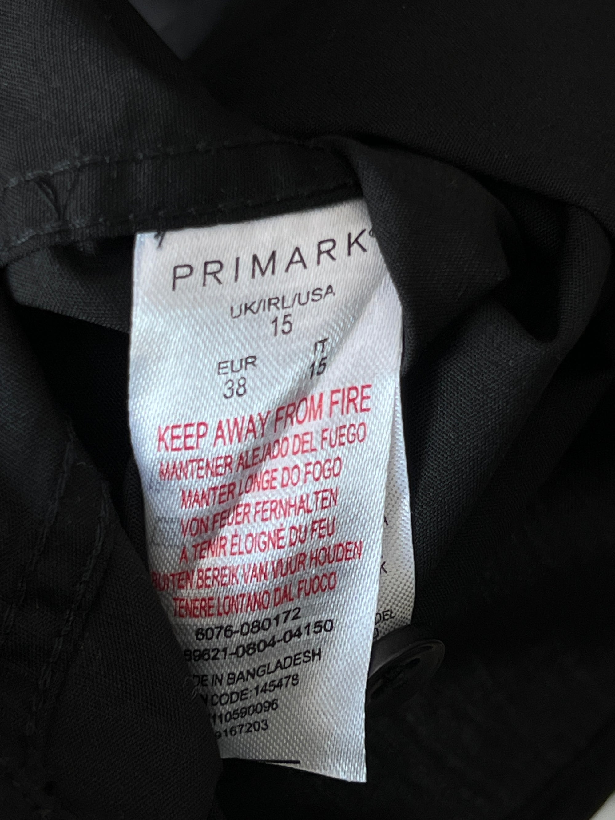 Primark® Small | Chest: 19.5" | Black | Shirt | 380 - Genuine Maal