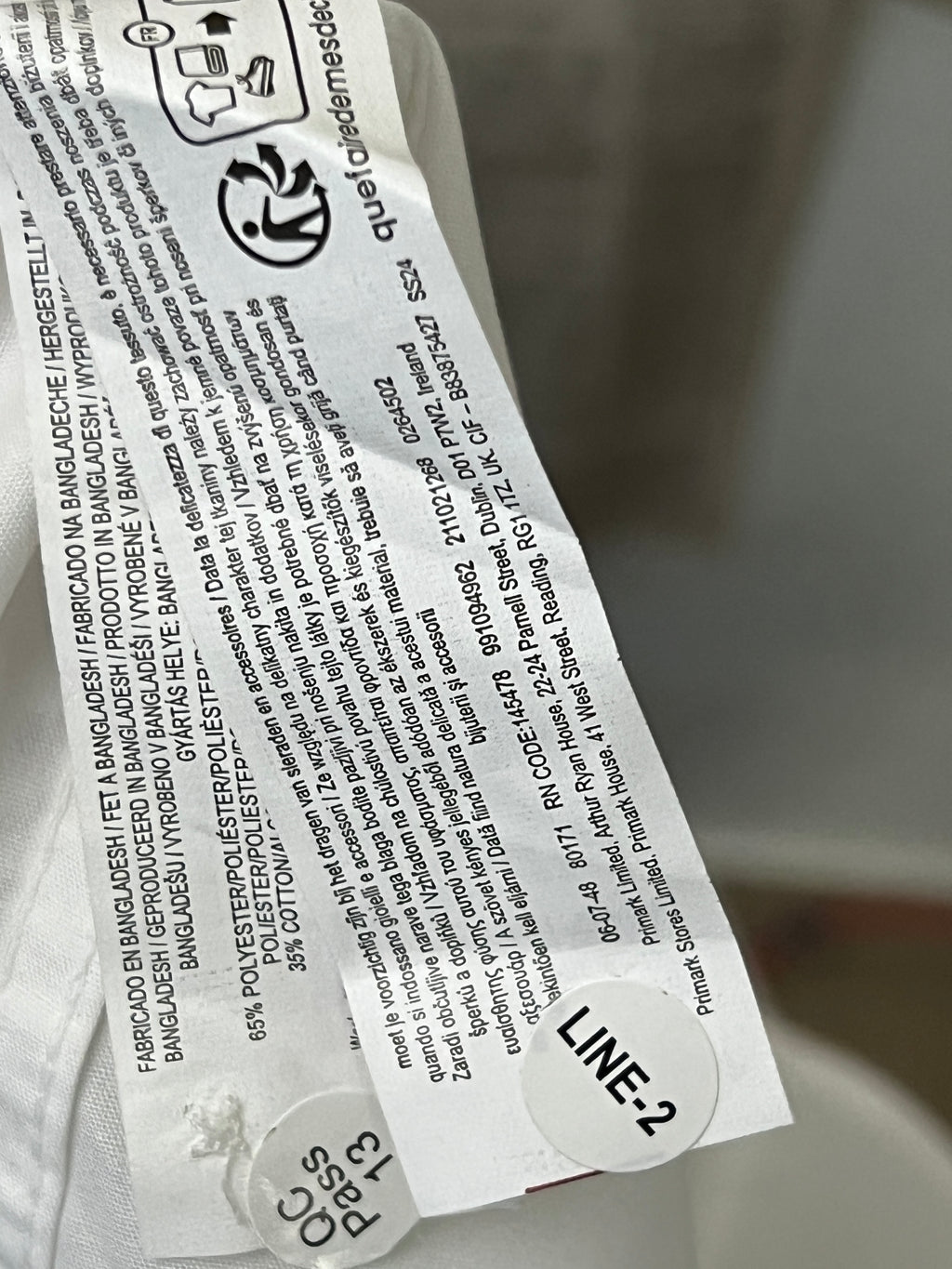 Primark® Small | Chest: 19.5" | White | Shirt | 393 - Genuine Maal