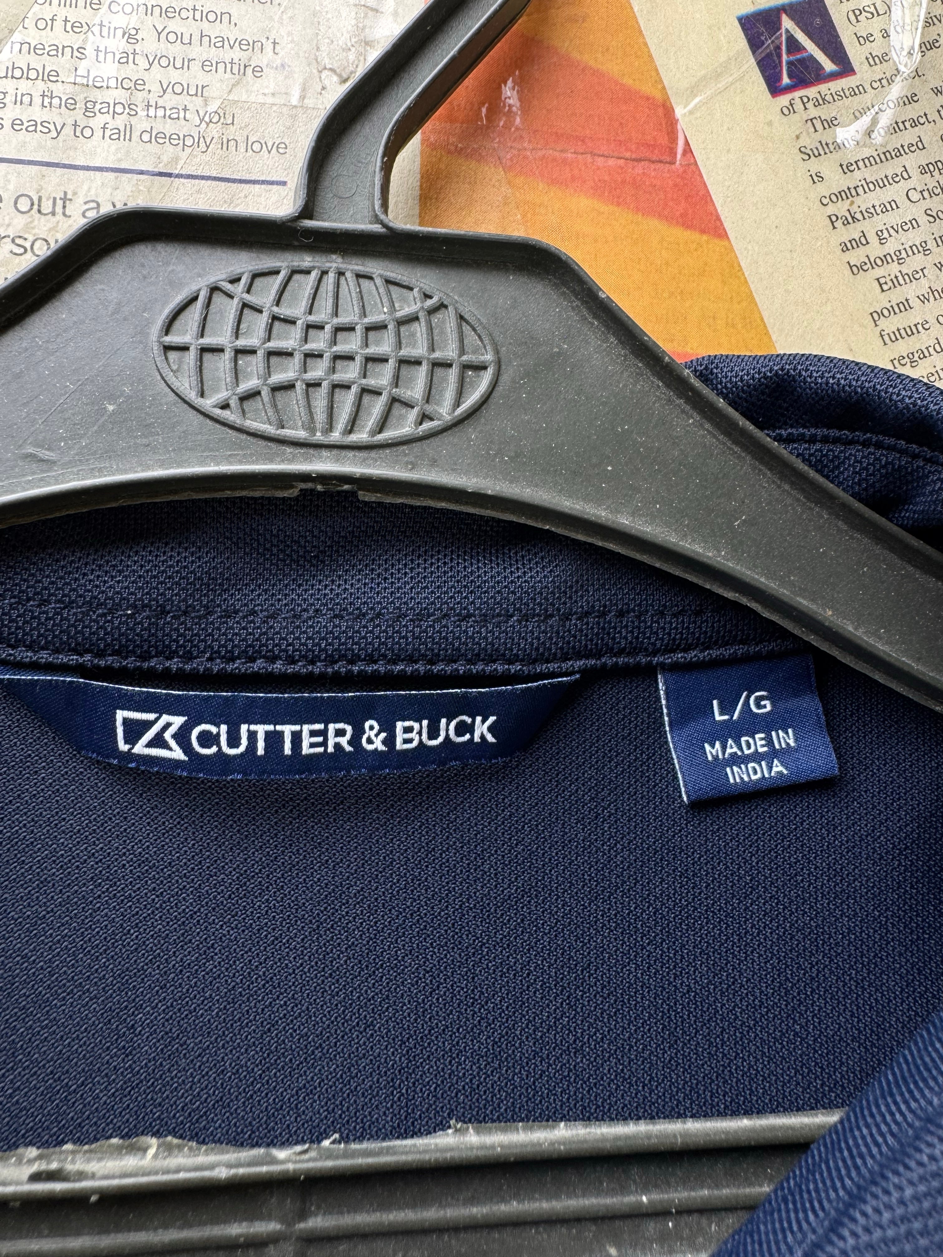 Cutter & Buck® Large | Chest: 23" | Blue | Golf Polo | Poly - Spandex | 4410 - Genuine Maal