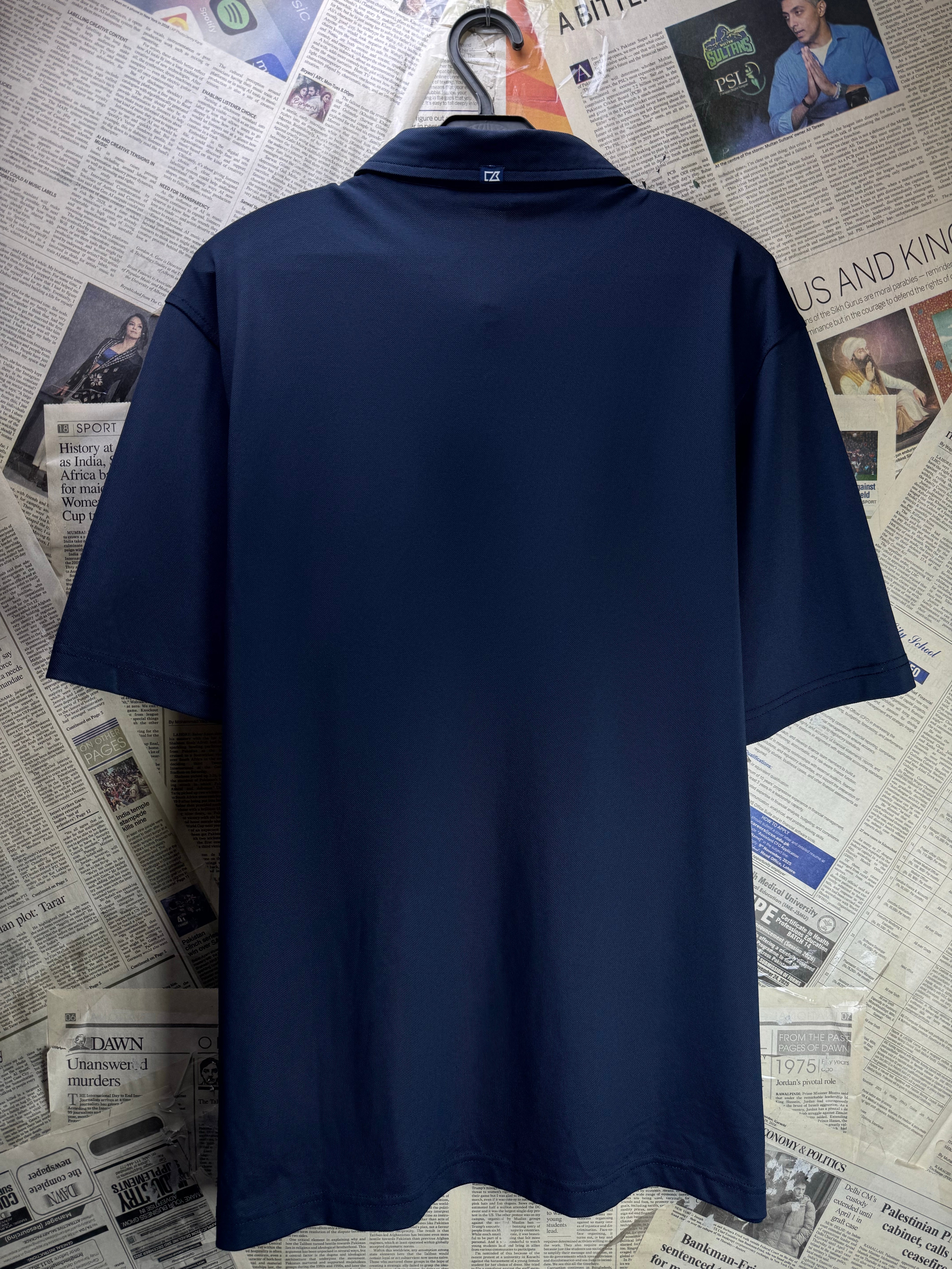 Cutter & Buck® Large | Chest: 23" | Blue | Golf Polo | Poly - Spandex | 4410 - Genuine Maal