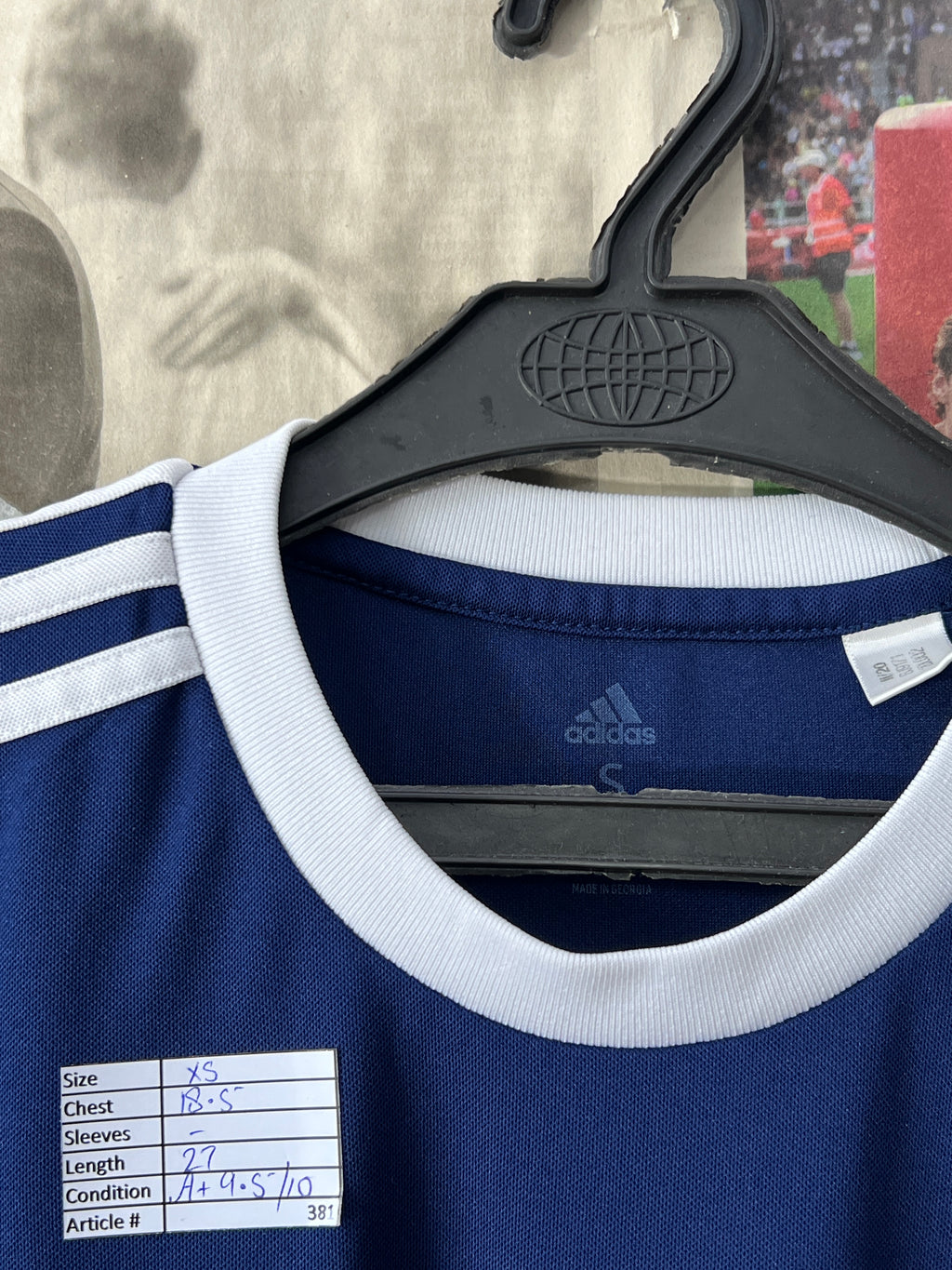 Ad*das® XS | Chest: 18.5" | Blue | T-Shirt | 381 - Genuine Maal