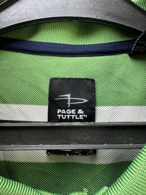 Page & Tuttle® Large | Chest: 24" | Green | Golf Polo | Polyester | 4612 - Genuine Maal