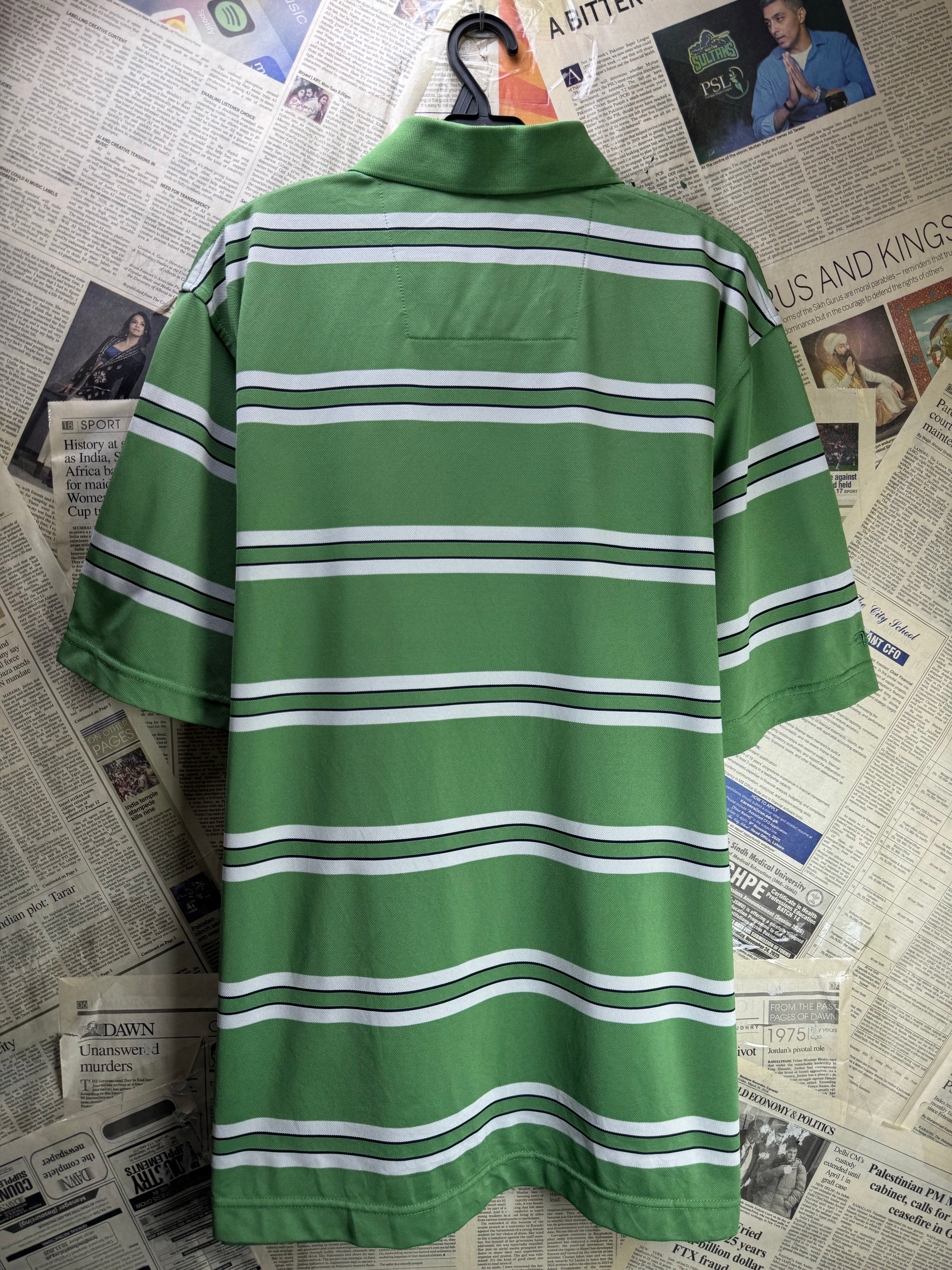 Page & Tuttle® Large | Chest: 24" | Green | Golf Polo | Polyester | 4612 - Genuine Maal