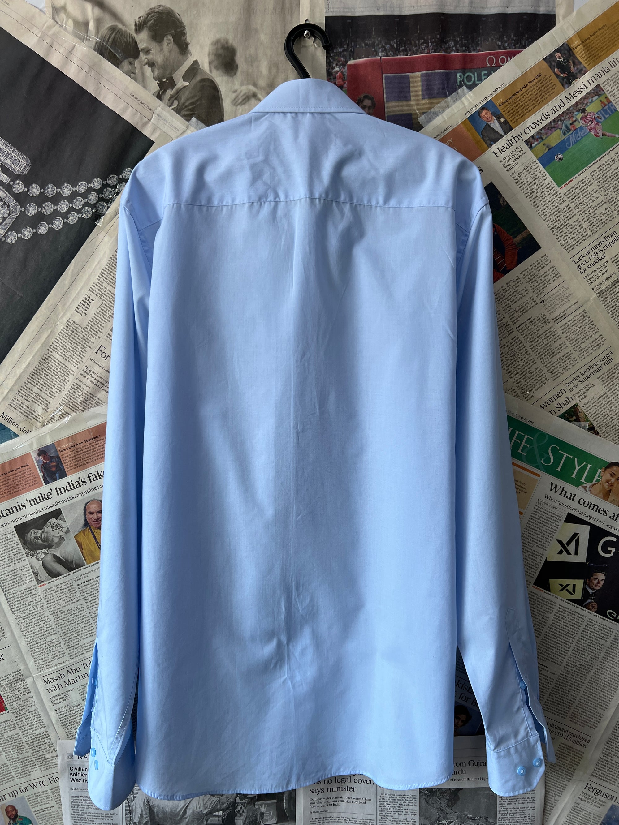 Primark® Large | Chest: 23" | Blue | Shirt | 387 - Genuine Maal