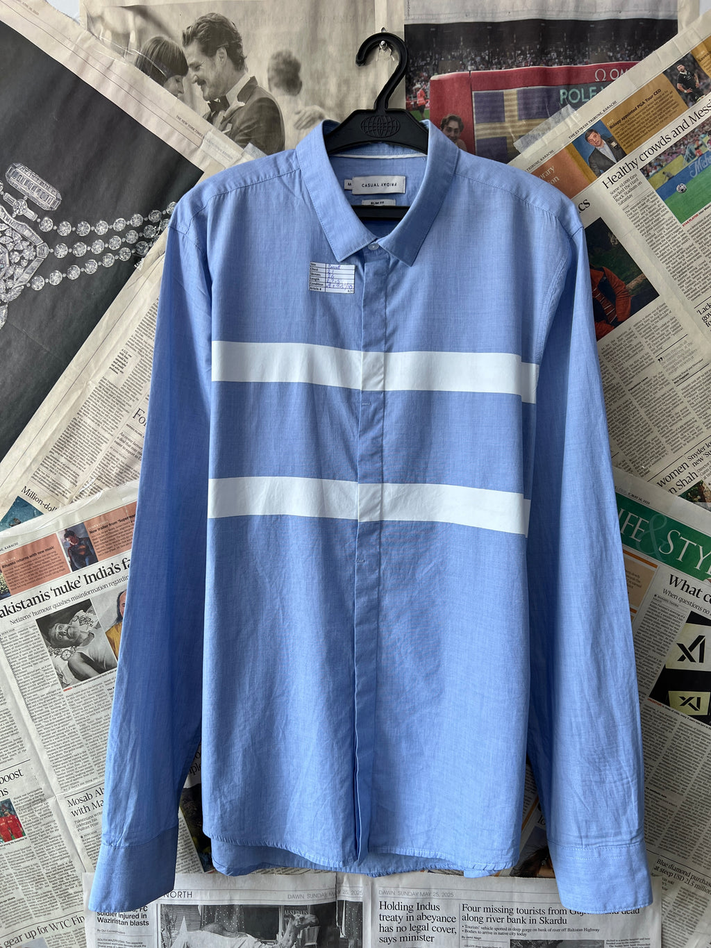 Casual Friday® Small | Chest: 21" | Blue | Shirt | 620 - Genuine Maal